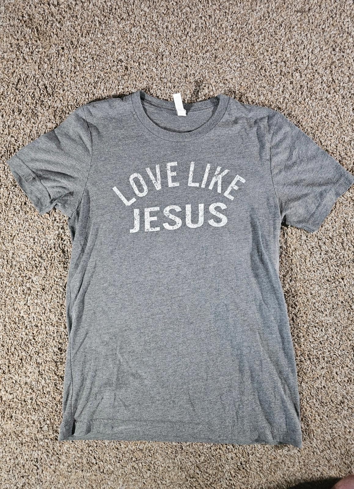 Other Bella Canvas M Love Like Jesus Tshirt Size M / US 6-8 / IT 42-44 - 1 Thumbnail