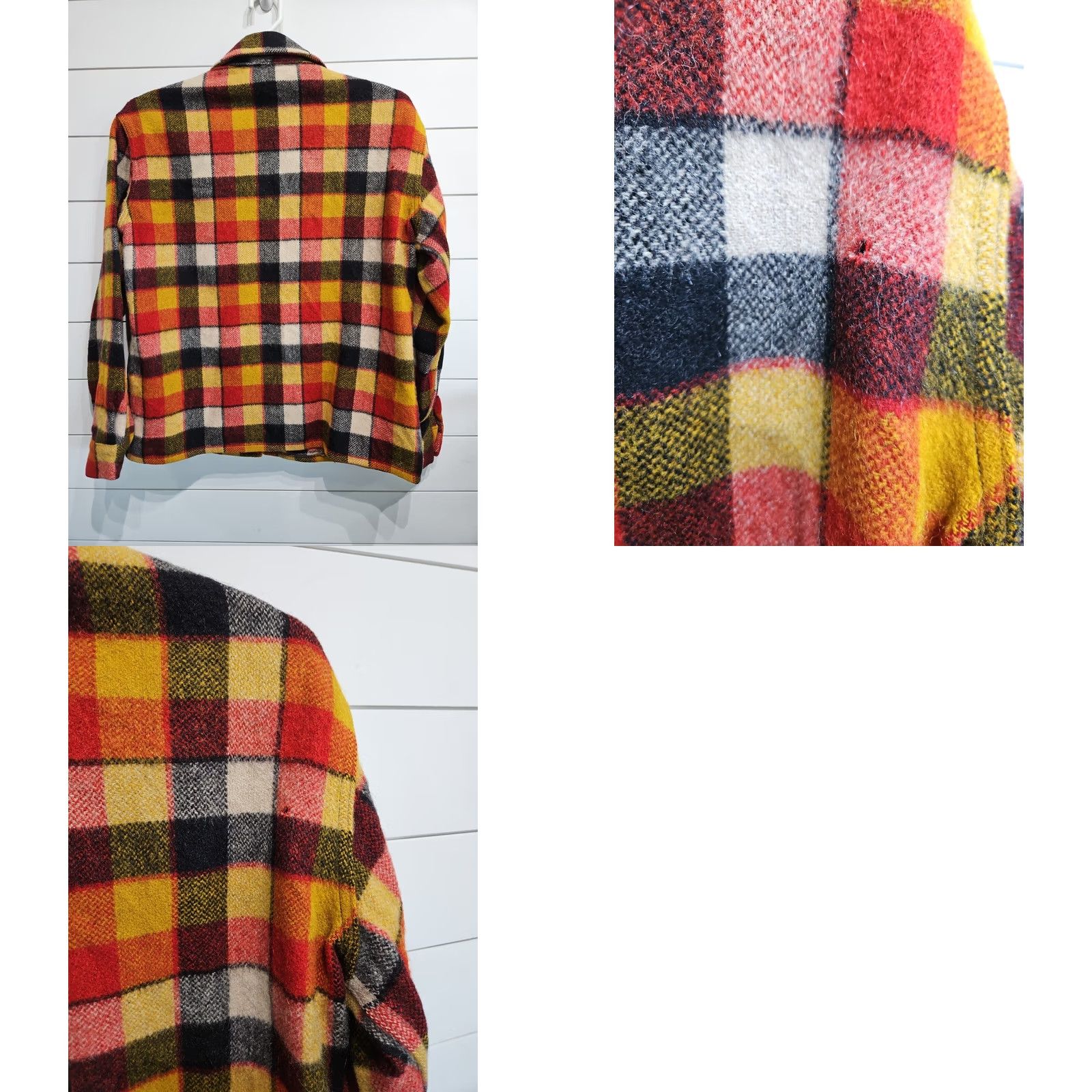 Vintage VINTAGE Bemidji Woolen Mills Full Zip USA Made Plaid Shirt Jacket Mens Large Size US L / EU 52-54 / 3 - 8 Thumbnail
