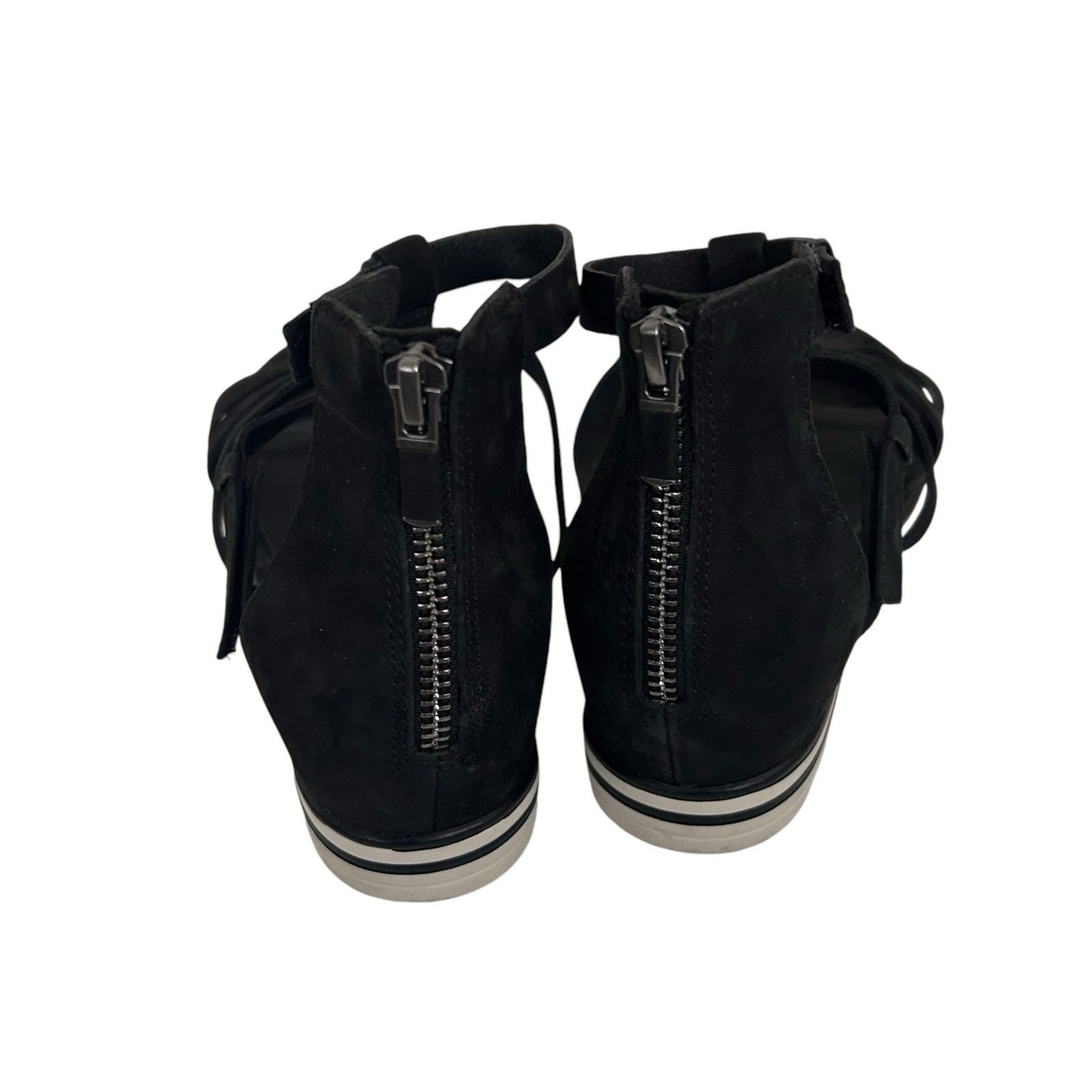 Eileen Fisher Eileen Fisher Black Sola Tumbled Nubuck Sandals Sz 7 Size US 7 / IT 37 - 5 Thumbnail