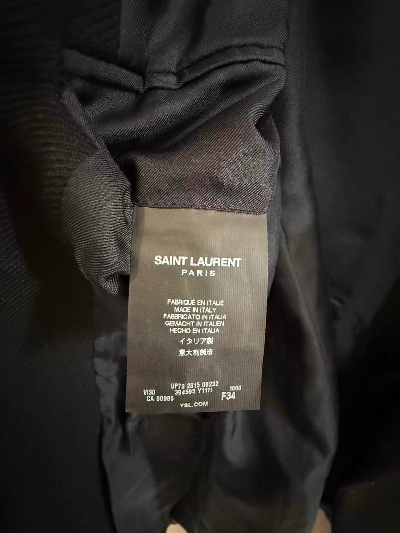 Saint Laurent Paris SAINT LAURENT Black Blazer K31 Size US XS / EU 42 / 0 - 4 Thumbnail