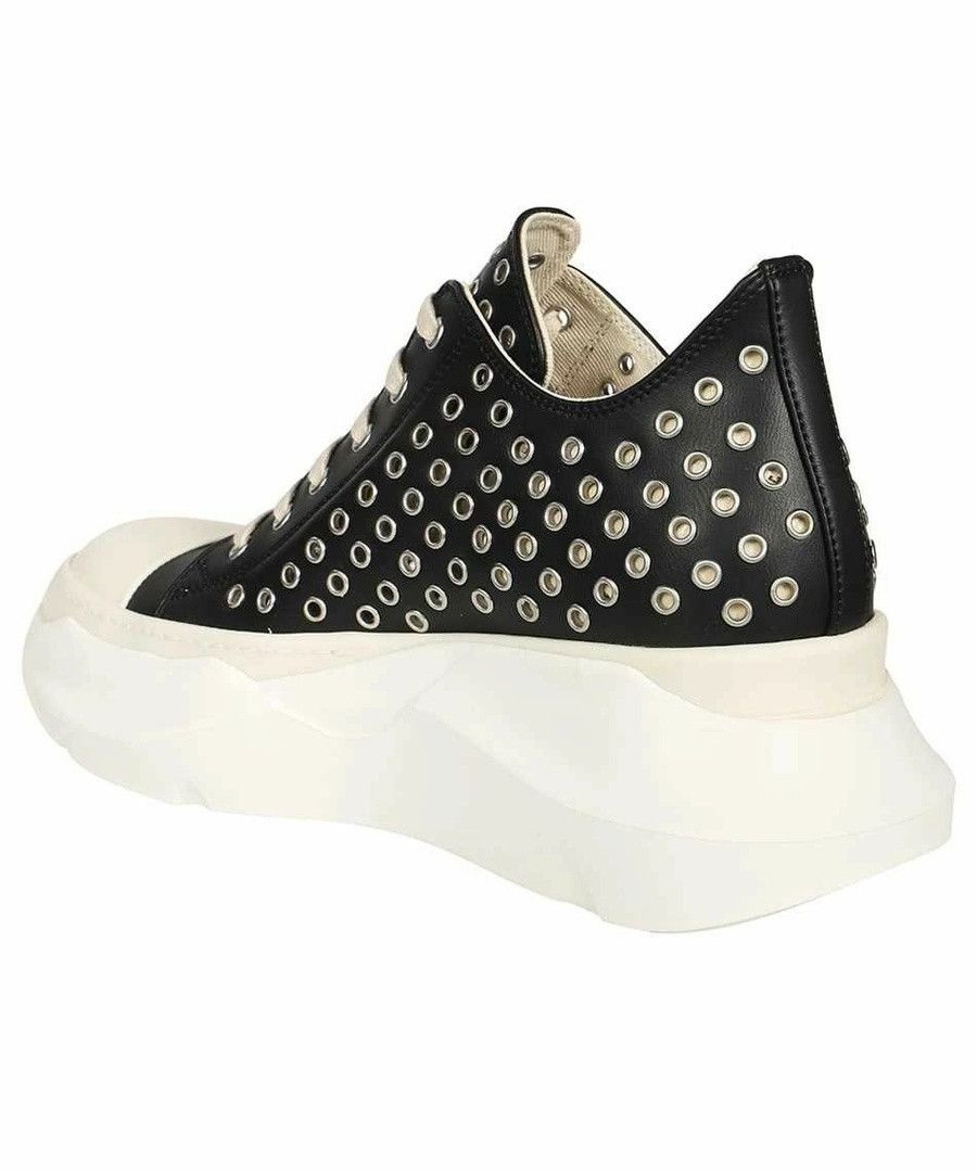 Rick Owens Drkshdw Rick Owens DRKSHDW Abstract Ramones Eyelet Low Top Sneakers Size US 7.5 / EU 40-41 - 2 Thumbnail