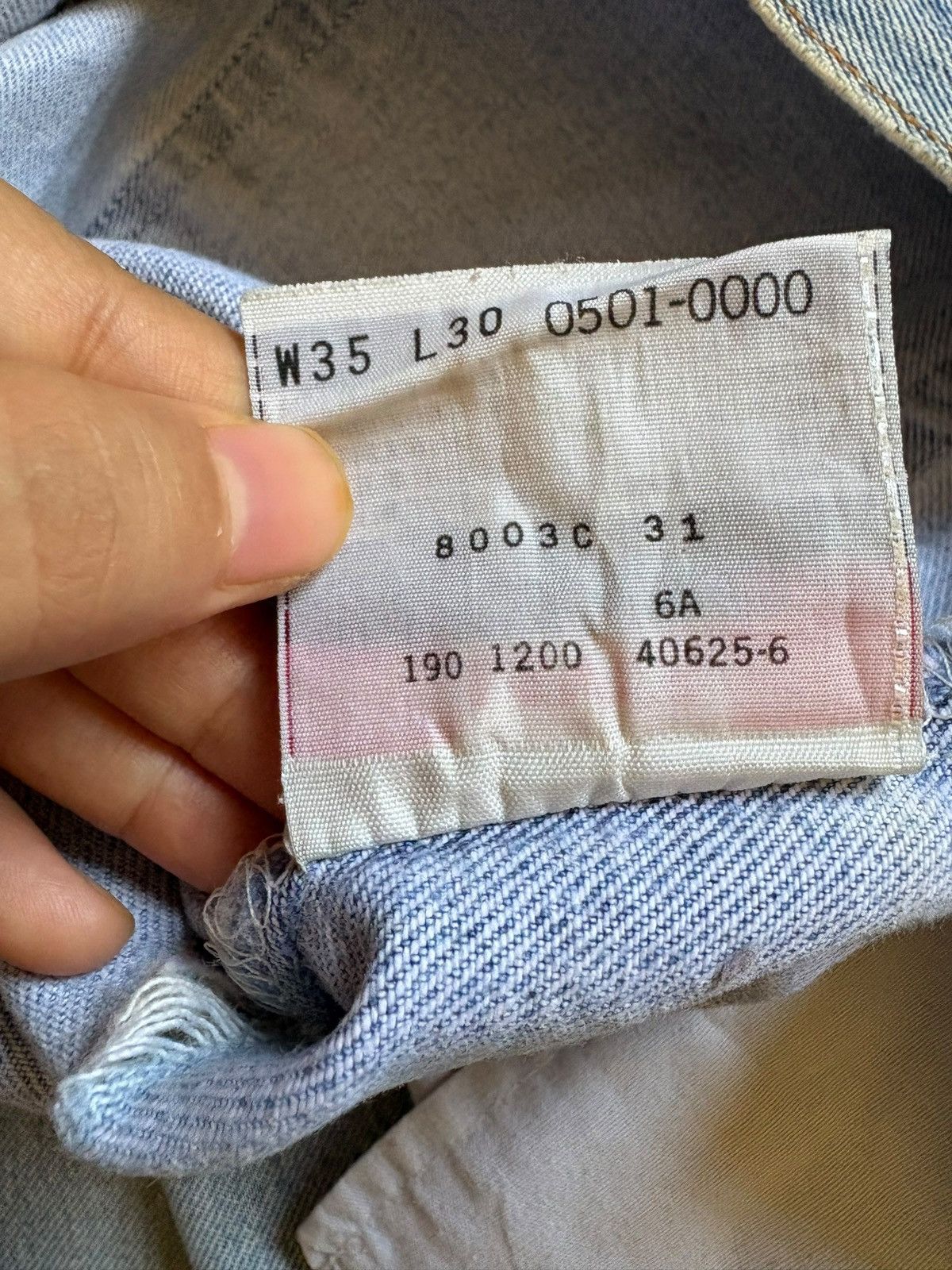Levi's × Levi's Vintage Clothing Vintage 90s Levis 501xx Blue Mud Wash Distressed Loose Jeans Size US 33 - 11 Thumbnail