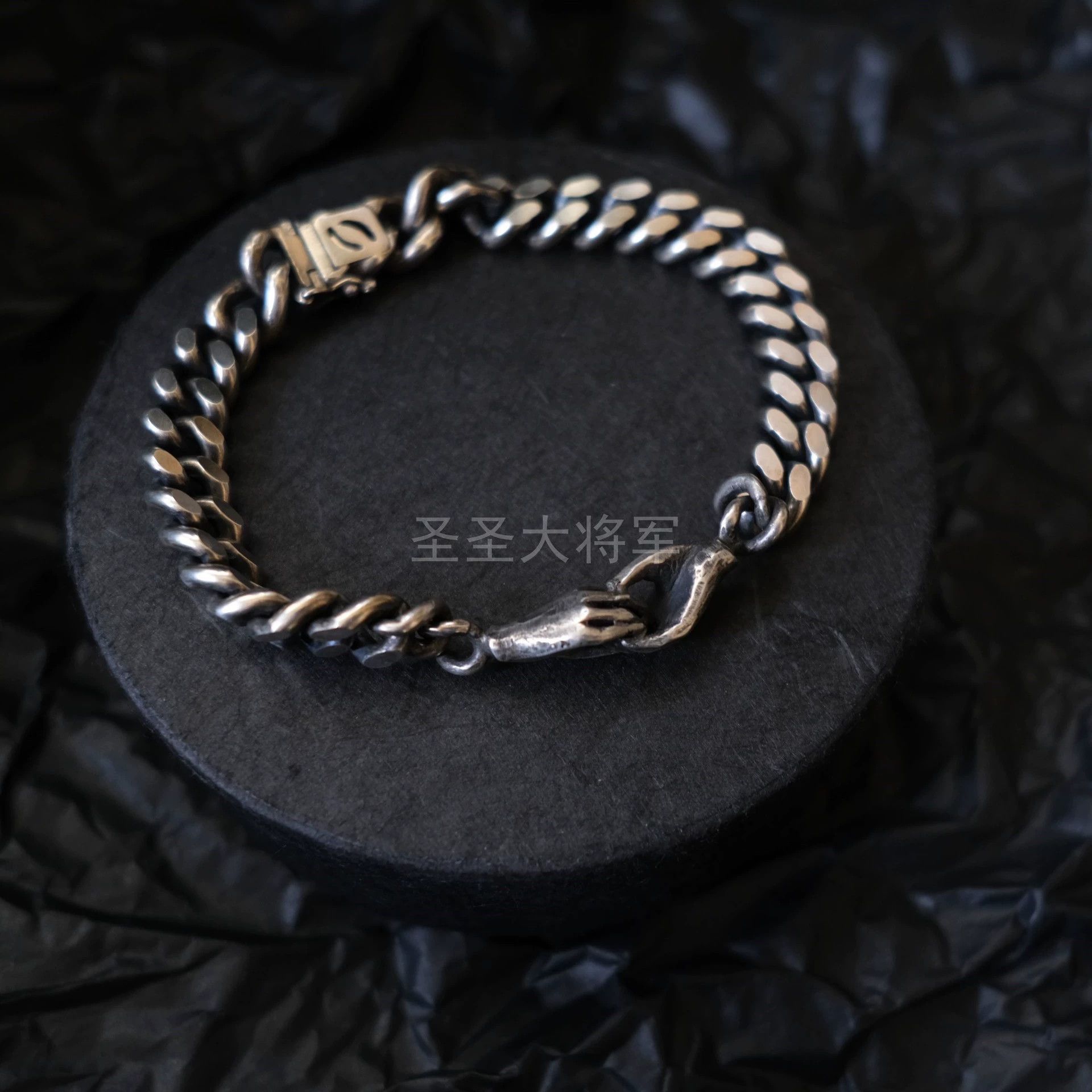 Other Julia Zimmermann Hand in Hand Heavy Sterling Silver Bracelet XS+S+M new Size ONE SIZE - 2 Thumbnail