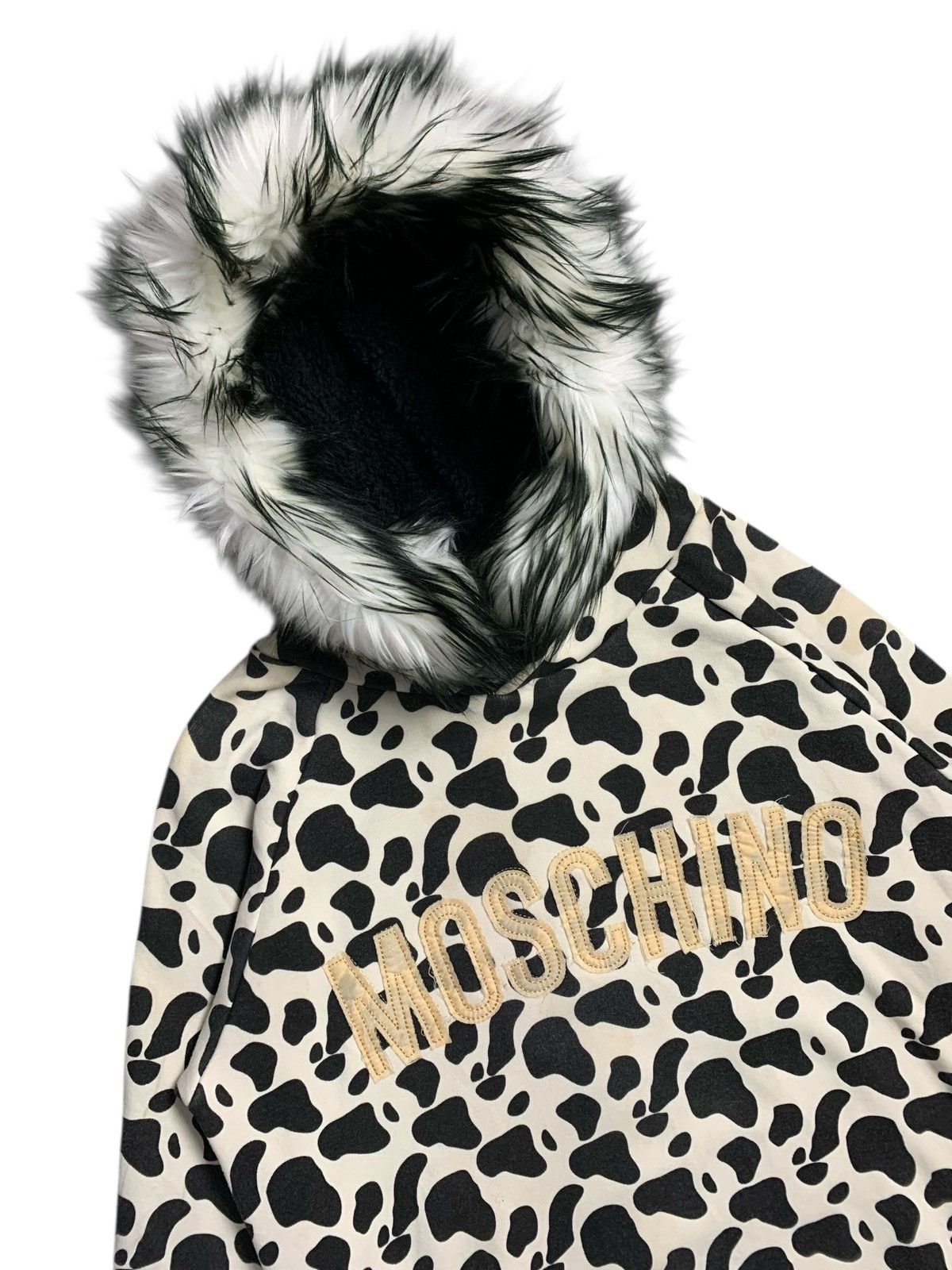20471120 MOSCHINO COW FUR HOODIE IFSIX LGB HYSTERIC RAF SIMONS STYLE Size US M / EU 48-50 / 2 - 3 Thumbnail