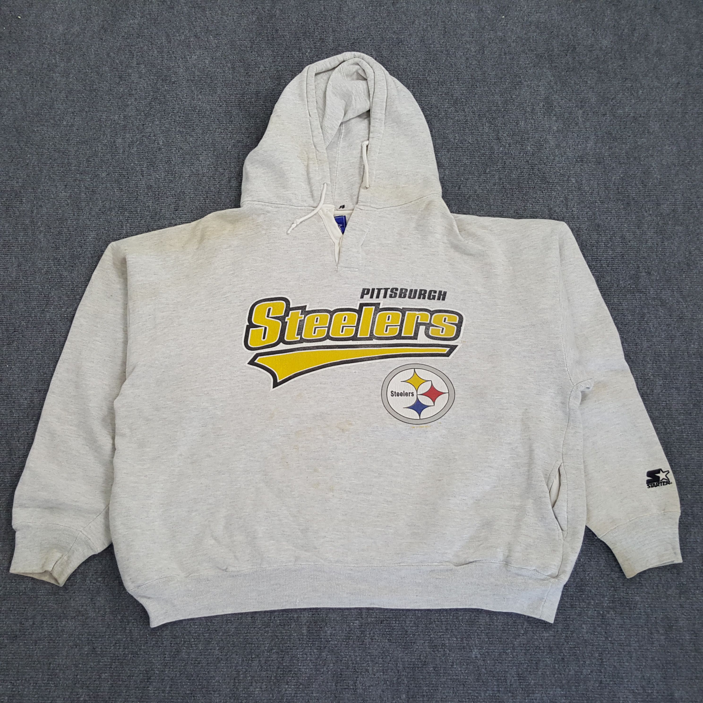 NFL × Starter × Vintage PITTSBURGH Steelers American Football NFL Hoodie Size US XXL / EU 58 / 5 - 1 Thumbnail