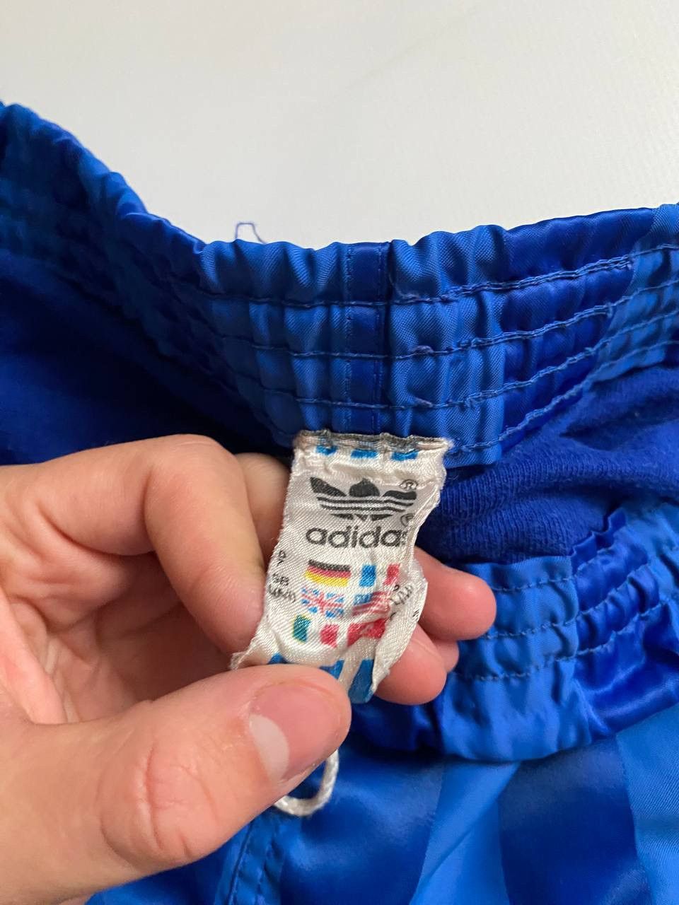 Adidas × Vintage Vintage West Germany Nylon Track Shorts Blue Athletic Size US 34 / EU 50 - 3 Thumbnail