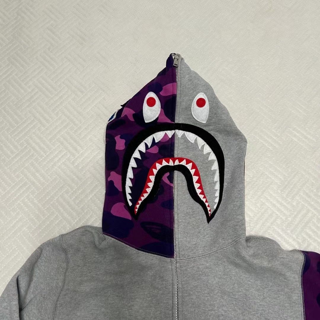 Bape COLOR CAMO SHARK FULL ZIP HOODIE Size US L / EU 52-54 / 3 - 3 Thumbnail