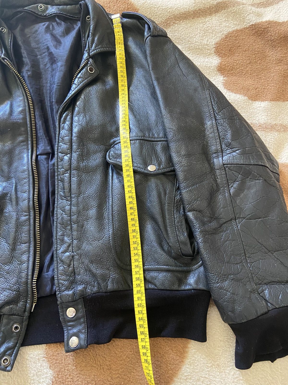 Genuine Leather Vintage leather bomber Size US L / EU 52-54 / 3 - 8 Thumbnail