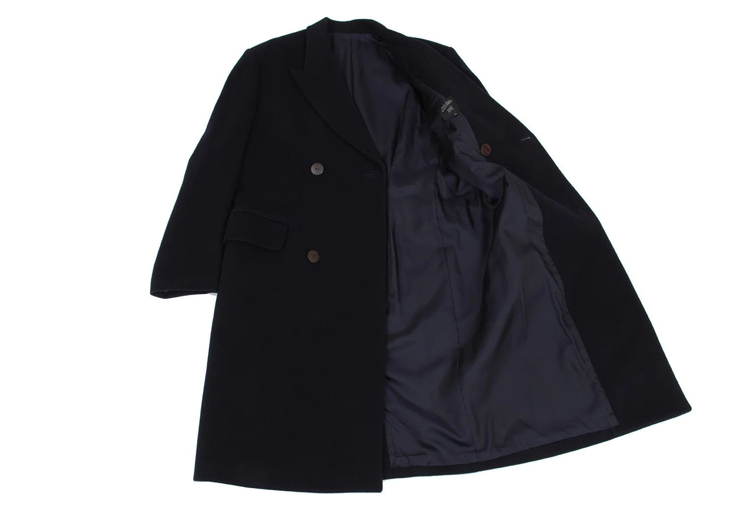 Jean Paul Gaultier Double-Breasted Wool Chester Coat in Navy, Size 50 Size US M / EU 48-50 / 2 - 13 Thumbnail