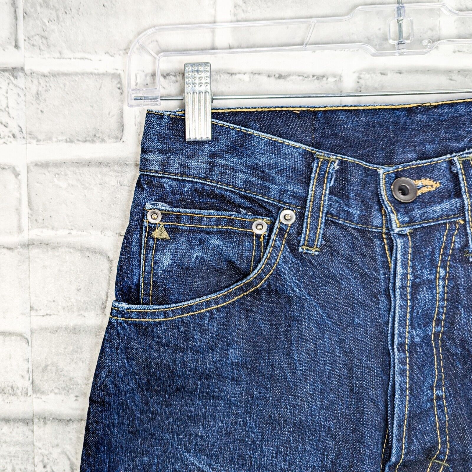 Other PROSPECT PINE Raw Straight leg Denim Jeans dark wash Size 24" / US 00 / IT 34 - 5 Thumbnail