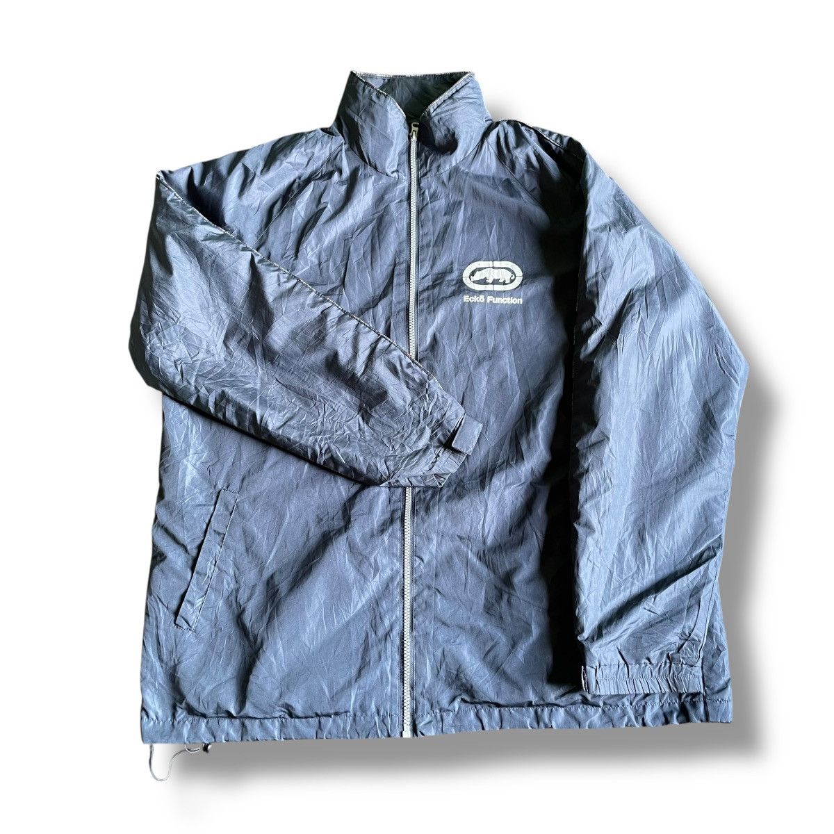 Ecko Unltd. × JNCO Y2K ECKO UNLTD BIG LOGO SPELL OUT WINDBREAKER JACKET Size US L / EU 52-54 / 3 - 2 Thumbnail