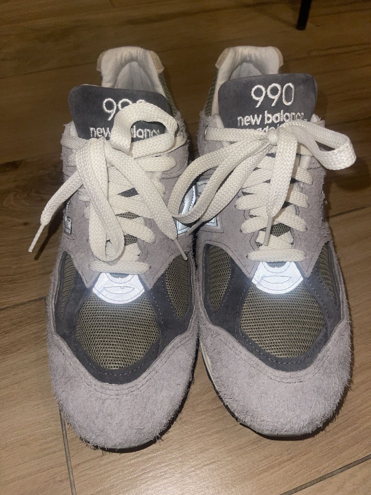 image of Aime Leon Dore x New Balance 990 New Balance Shoes in Grey, Men's (Size 12)