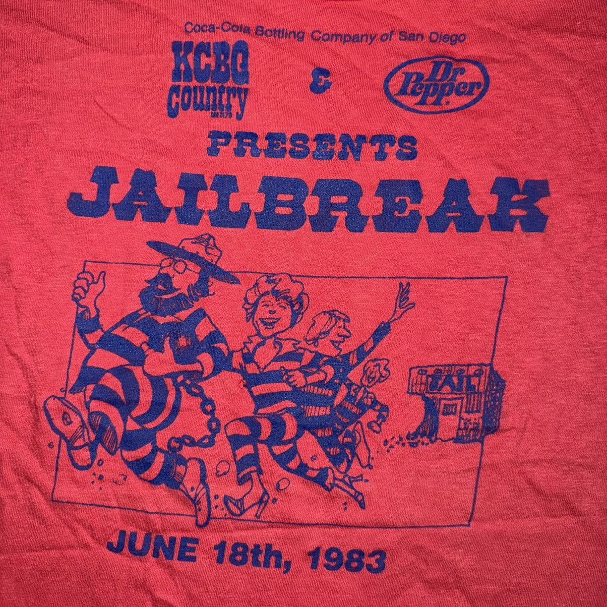 Vintage Vintage 80S JAILBREAK T-Shirt Size US XS / EU 42 / 0 - 2 Thumbnail