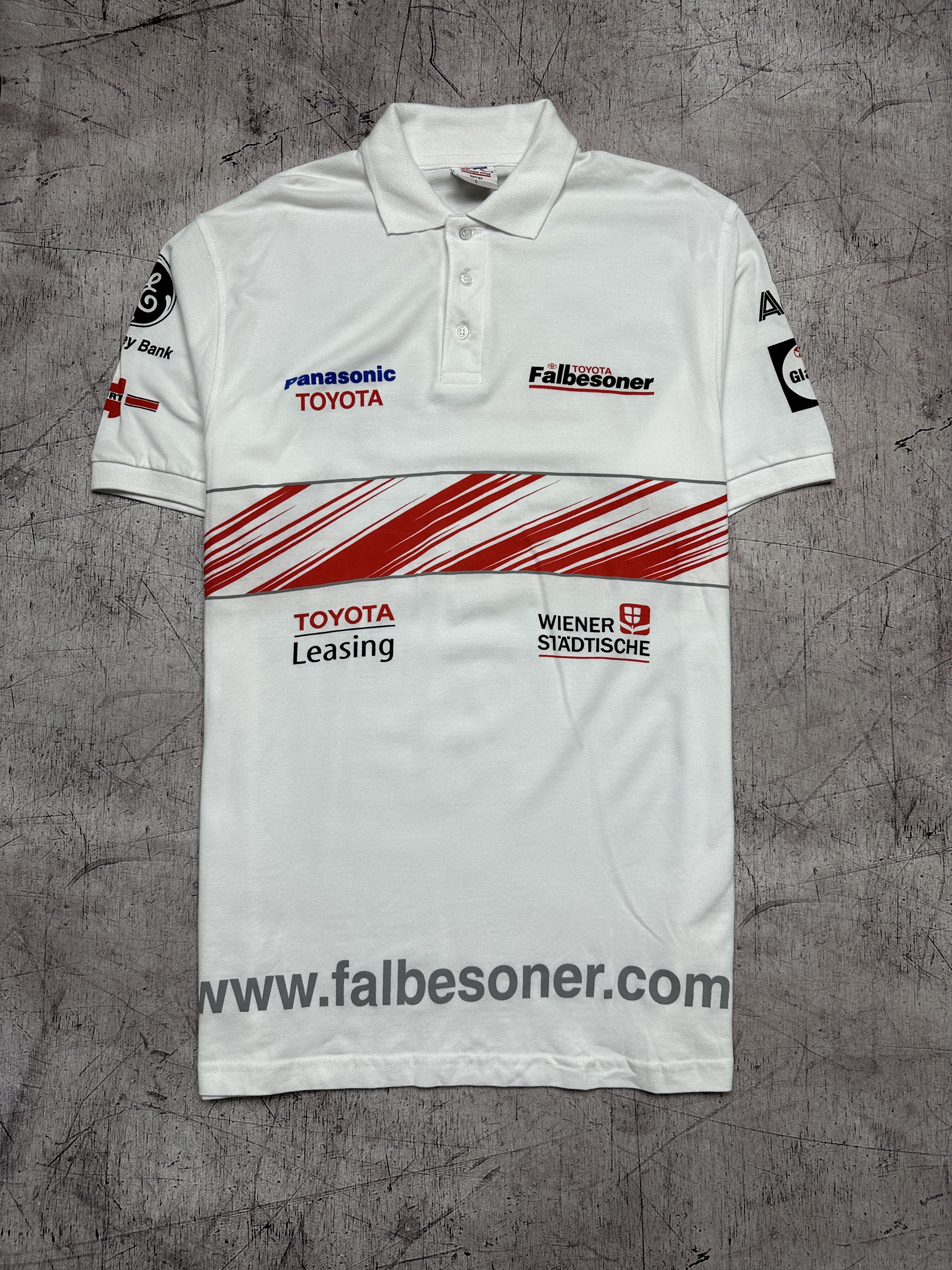 Japanese Brand Toyota Panasonik Vintage Mens Polo Shirt Size US L / EU 52-54 / 3 - 1 Thumbnail
