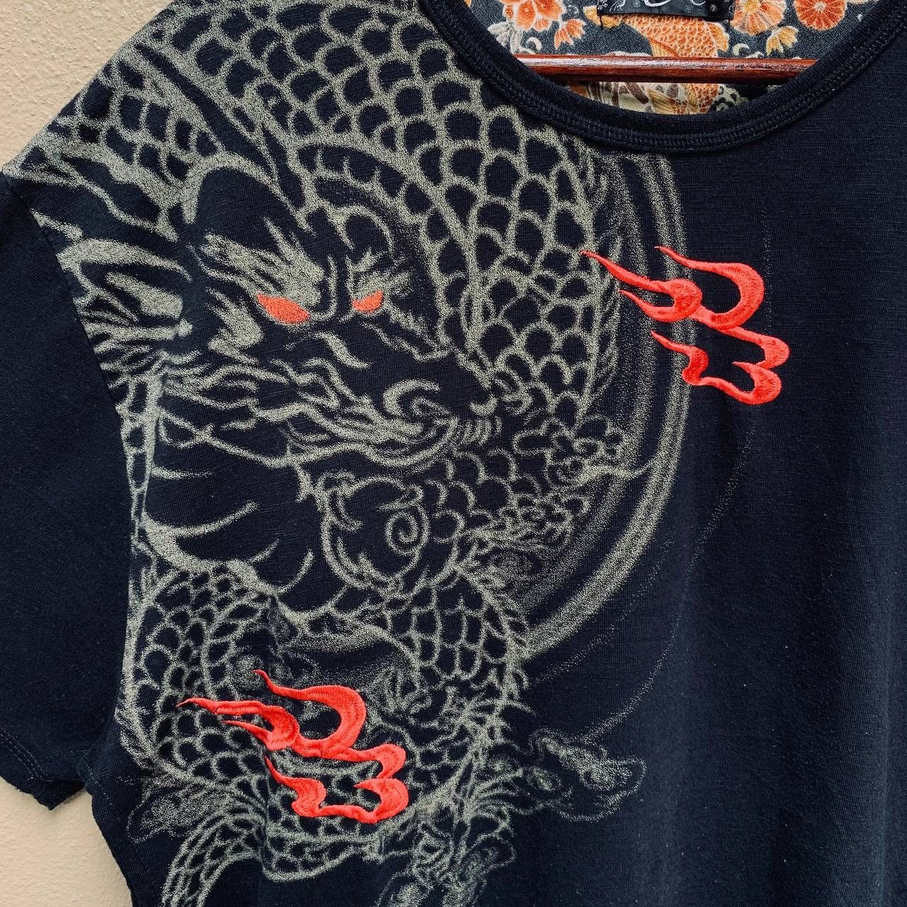 Karakuri Tamashii Rare Vintage Y2K Japan Dragon Harajuku Sukajan Tees Size US XL / EU 56 / 4 - 4 Thumbnail