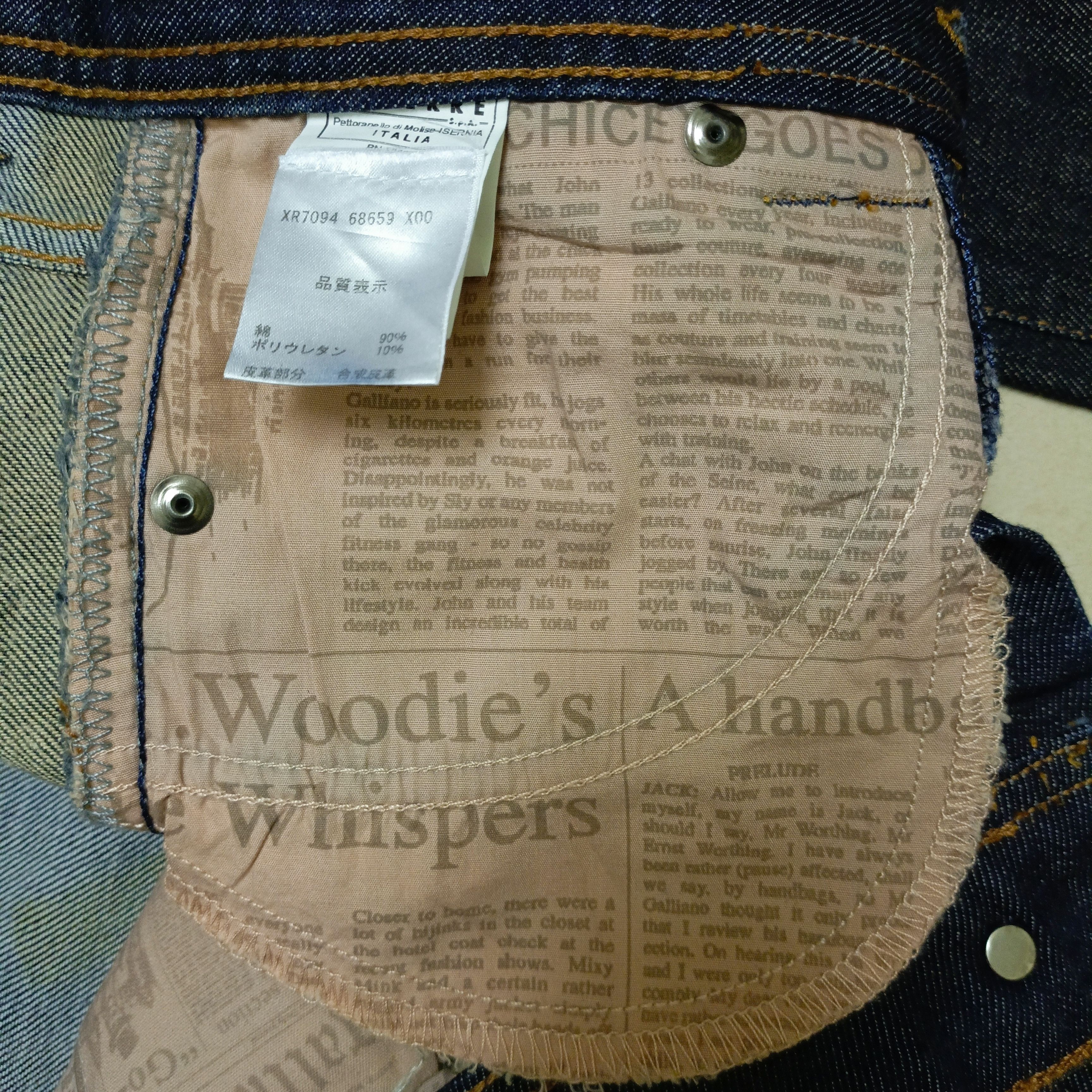 John Galliano John Galliano Cotton Blend Boyfriend Fit Jeans Size 28" / US 6 / IT 42 - 7 Thumbnail