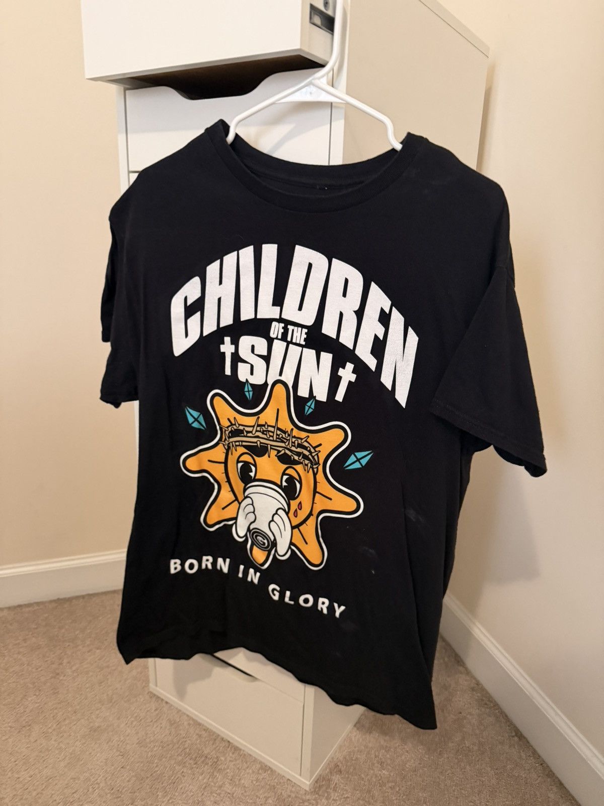 CHIEF KEEF GLO GANG CHILDREN OF SUN BORN IN GLORY T-SHIRT
