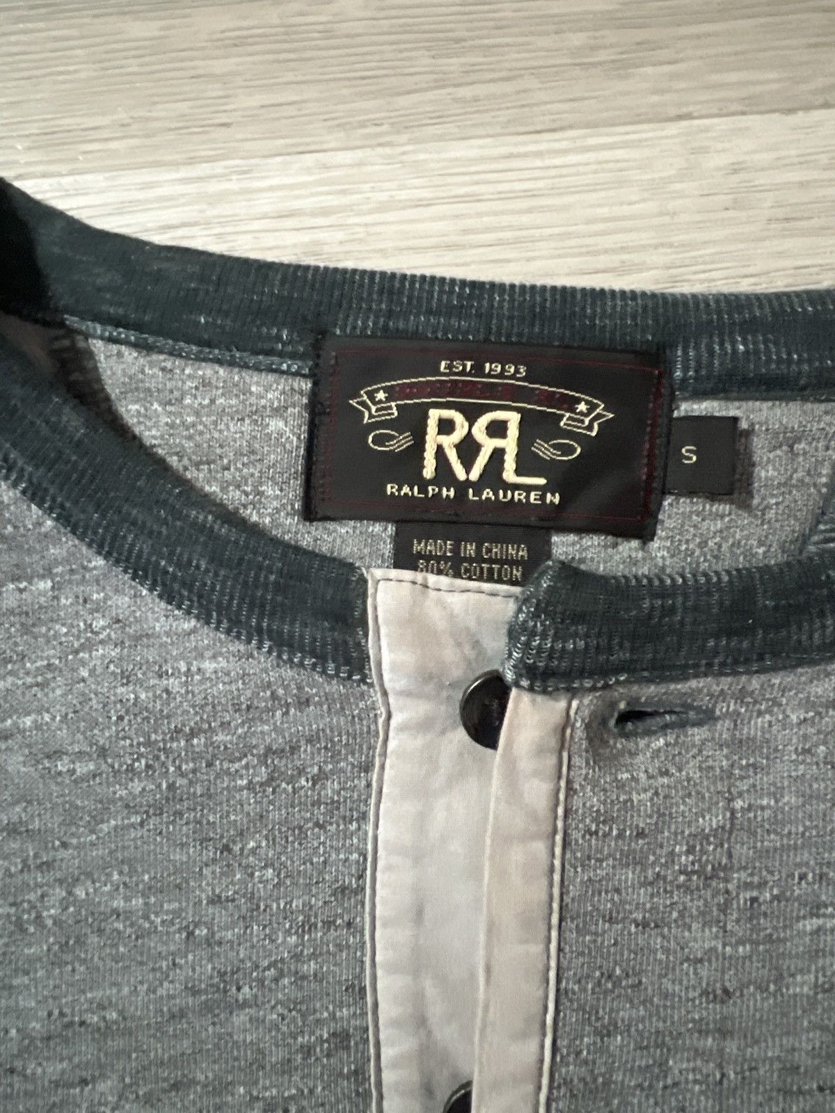 RRL Ralph Lauren RRL Henley Sweater Size US S / EU 44-46 / 1 - 9 Thumbnail