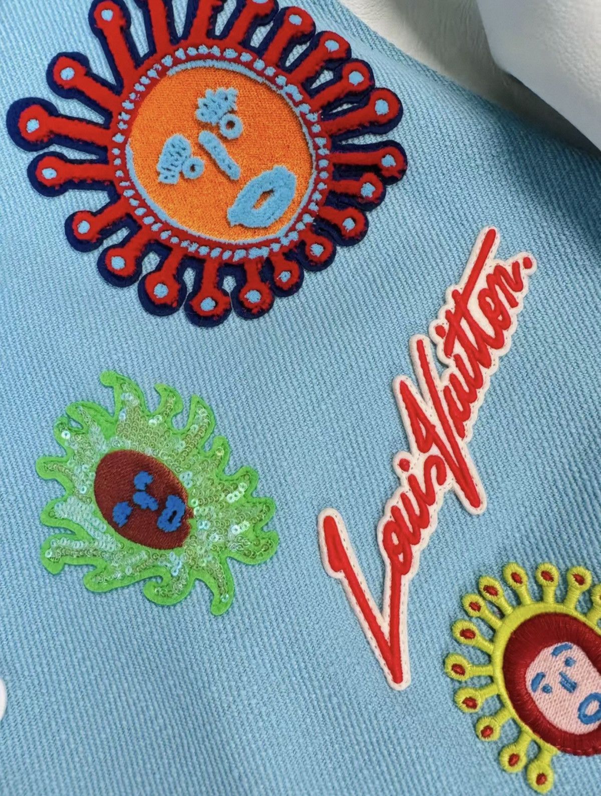 Louis Vuitton × Yayoi Kusama Louis Vuitton x Yayoi Kusama 46 Embroidered Varsity Jacket Size US S / EU 44-46 / 1 - 4 Thumbnail