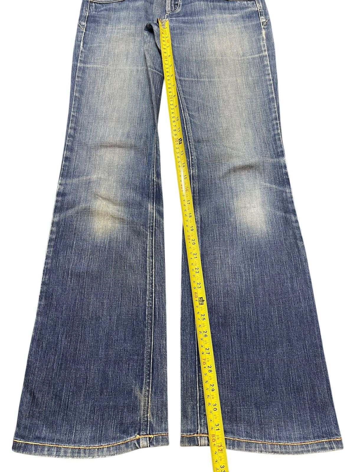 Diesel Vintage Diesel Industry Faded Wash Style Wide Leg Jeans Size US 30 / EU 46 - 14 Thumbnail