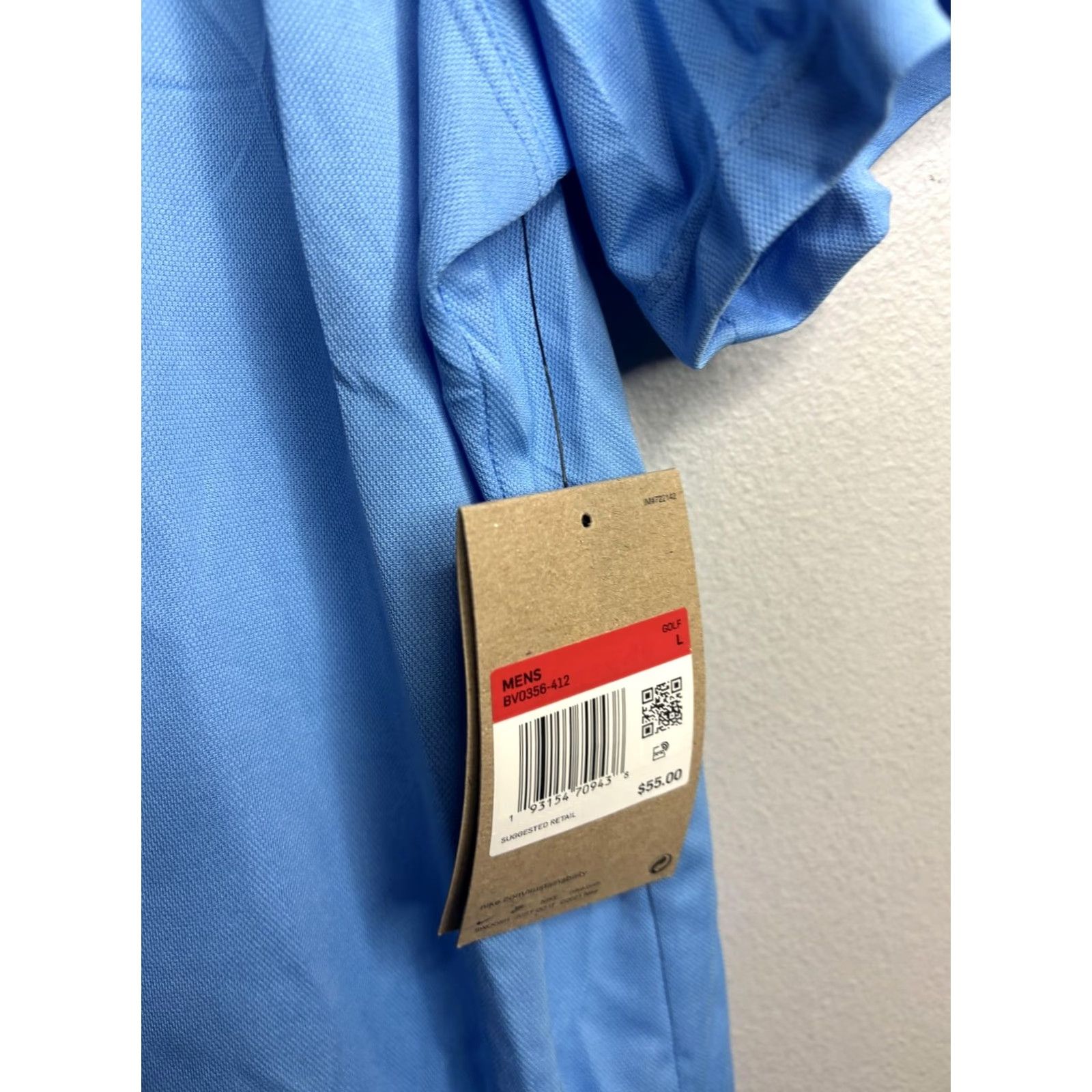 Nike Nike Dri-FIT Polo Shirt Mens L Blue Golf 90s? 00s? Size US L / EU 52-54 / 3 - 3 Thumbnail