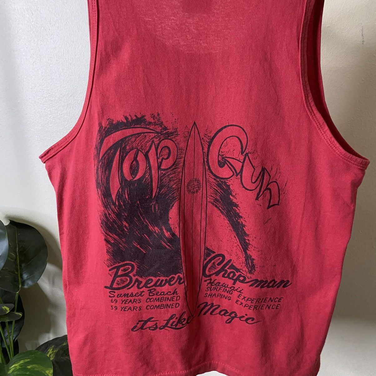Vintage 1990s Top Gun Surf Tank Top Size US S / EU 44-46 / 1 - 2 Thumbnail