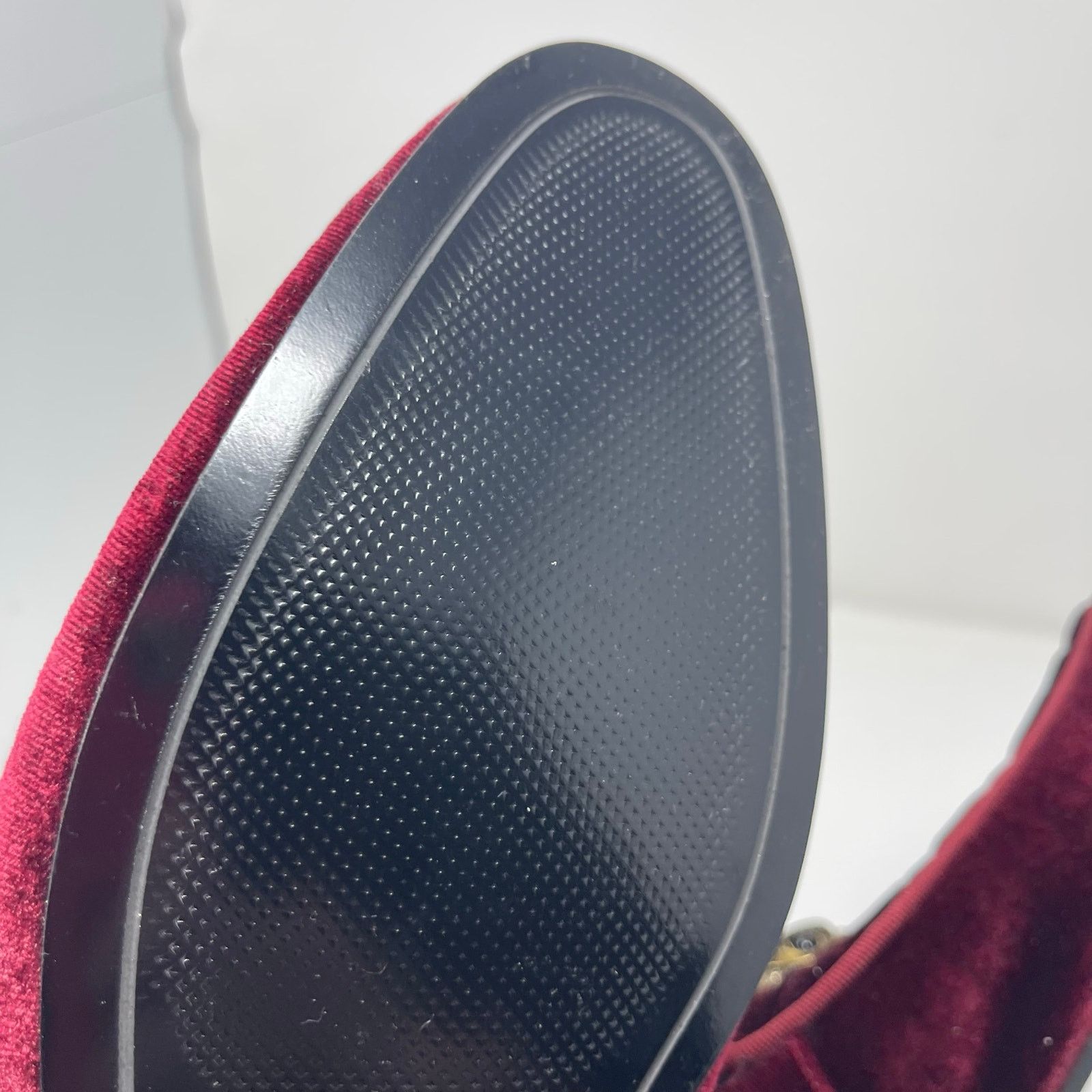 Kurt Geiger Kurt Geiger London Red Burgundy Velvet Hugh Venetian Loafer Size US 10.5 / EU 43-44 - 8 Thumbnail