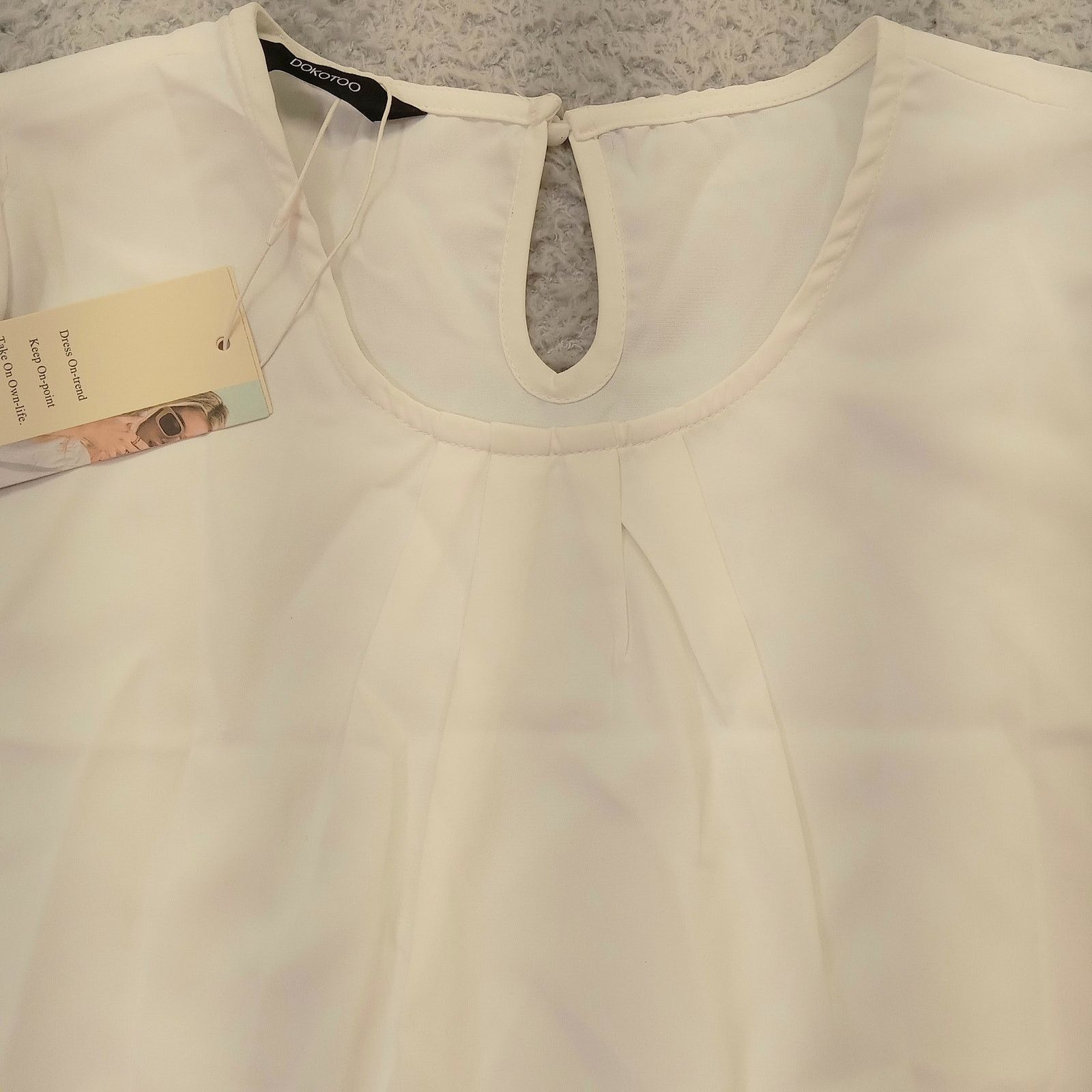 & Other Stories New DokoToo Blouse M Women's White Pullover Polyester Size M / US 6-8 / IT 42-44 - 3 Thumbnail