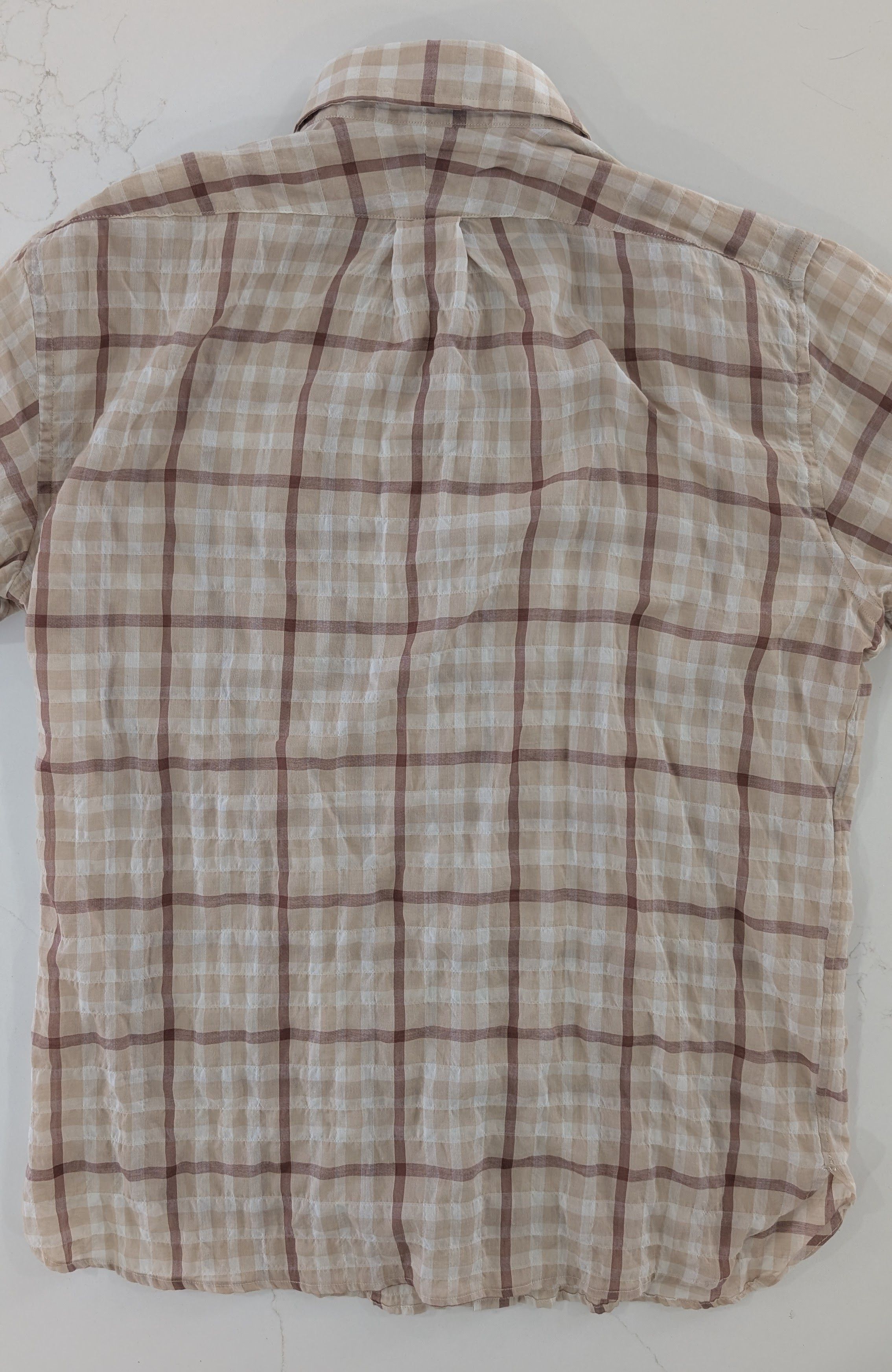 American Trench American Trench Plaid Seersucker Shirt Mens M Size US M / EU 48-50 / 2 - 2 Thumbnail