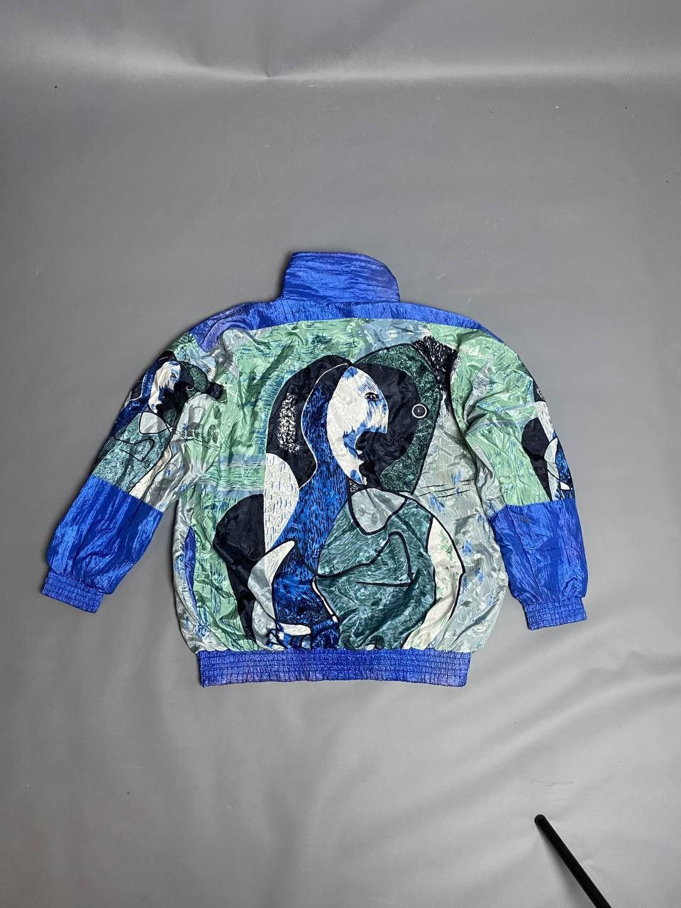 Vintage Vintage 90s Resort Bay Abstract Picasso Windbreaker Jacket S Size US S / EU 44-46 / 1 - 2 Thumbnail