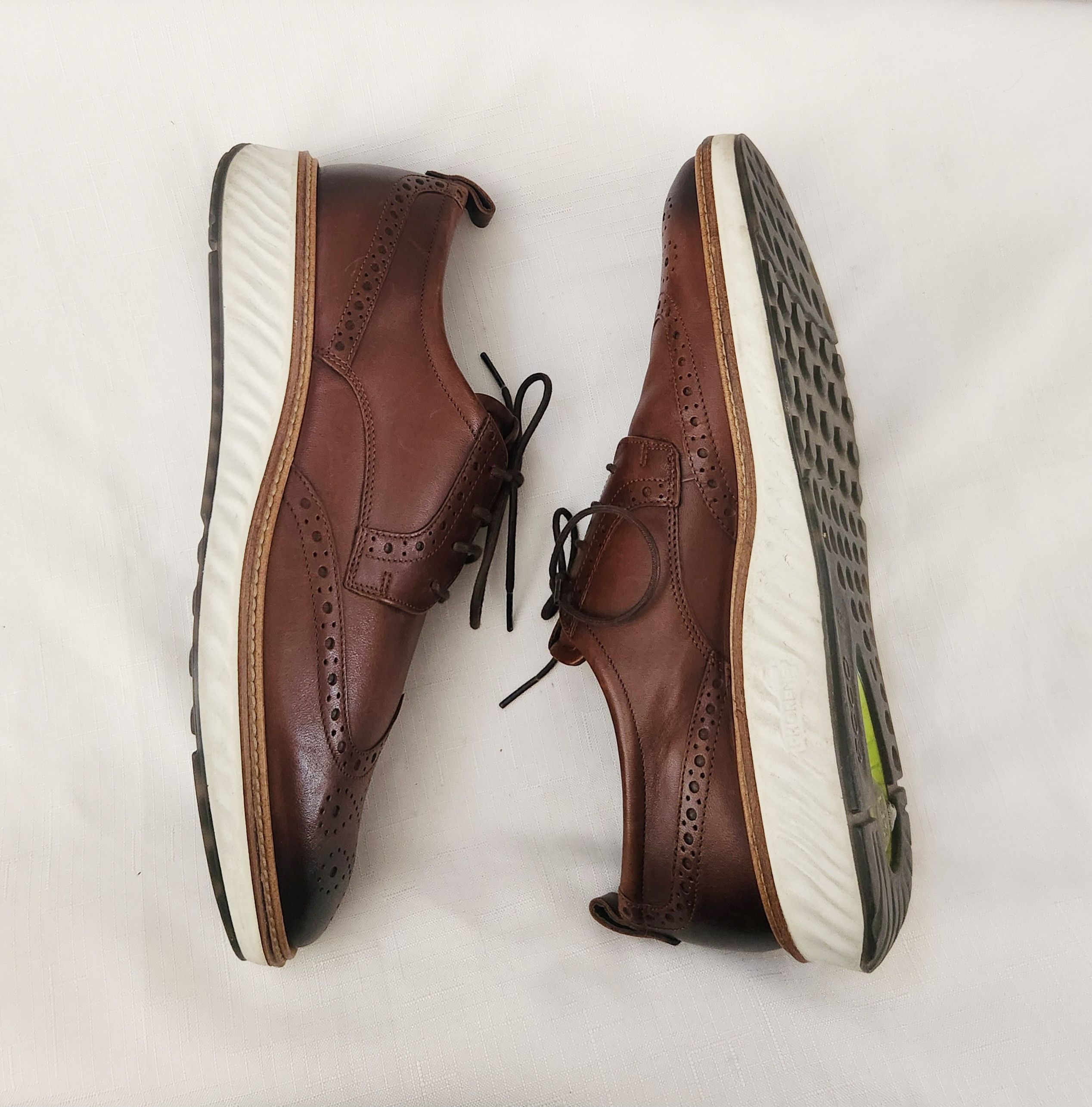 Ecco Ecco Men's St1 Hybrid Brogue Oxford elegant shoes Cognac 45 Size US 11.5 / EU 44-45 - 5 Thumbnail