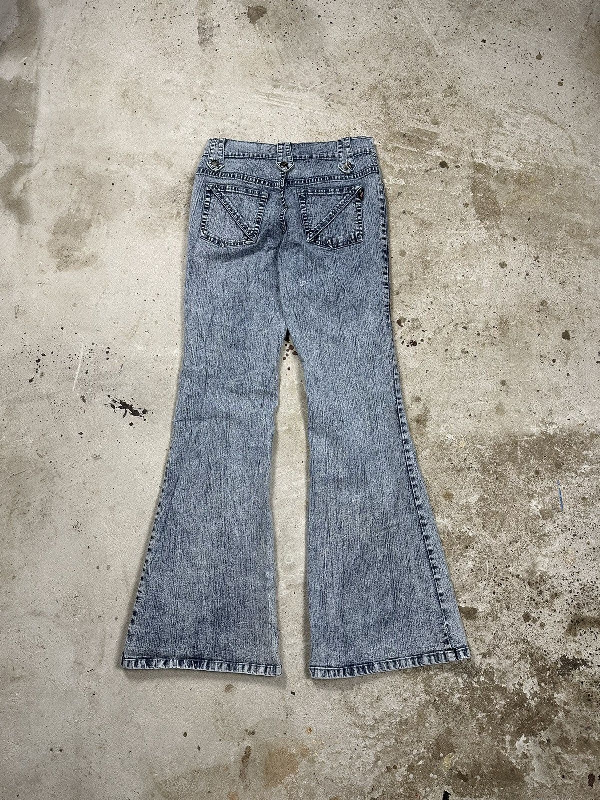 Hysteric Glamour ‼️ Vintage y2k Flared Sick Denim Pants Wide Legs Twisted Size US 28 / EU 44 - 2 Thumbnail