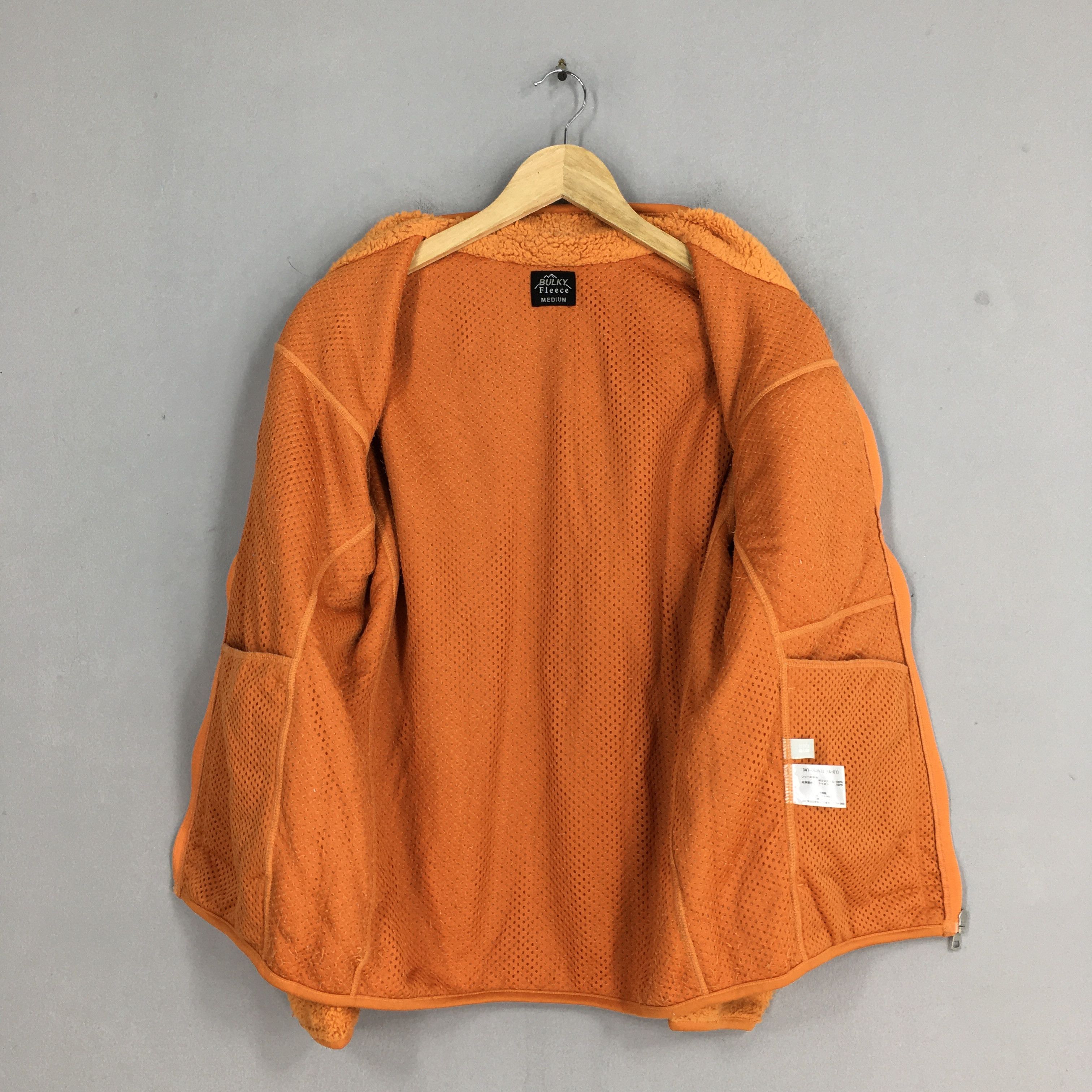 Uniqlo Vintage Uniqlo Bulky Fleece Orange Jacket Medium Size US M / EU 48-50 / 2 - 10 Thumbnail