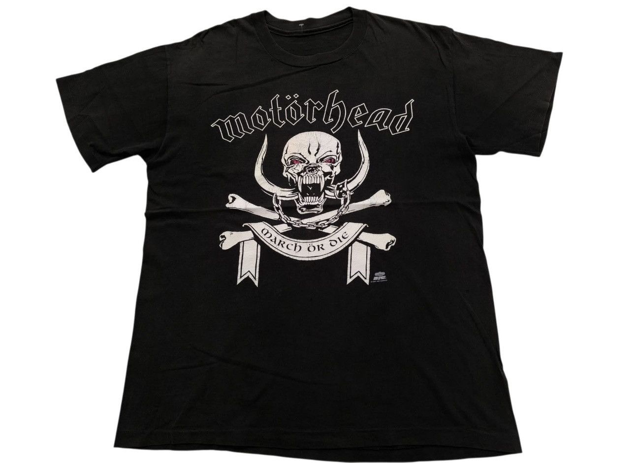 Band Tees Vintage MOTORHEAD March or Die 1992 concert tour T-shirt Size US M / EU 48-50 / 2 - 1 Thumbnail