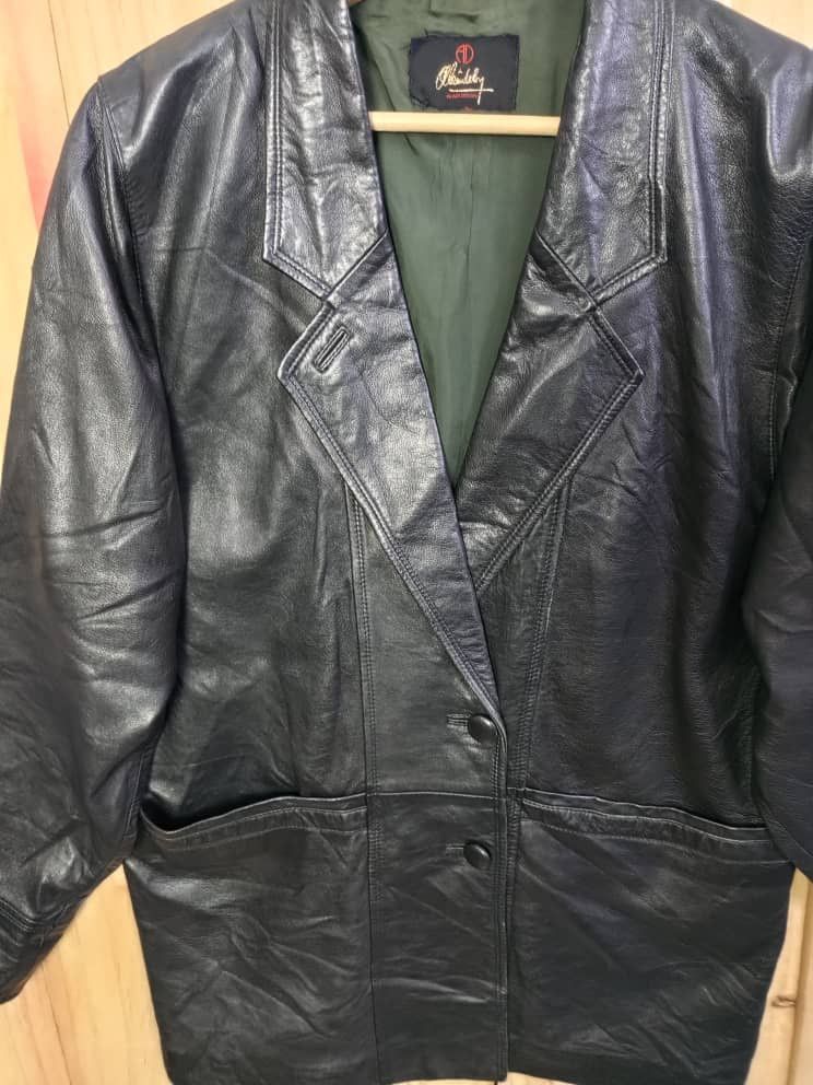 ALAIN DELON × Vintage Alain Delon Black Leather Jacket Size US L / EU 52-54 / 3 - 2 Thumbnail