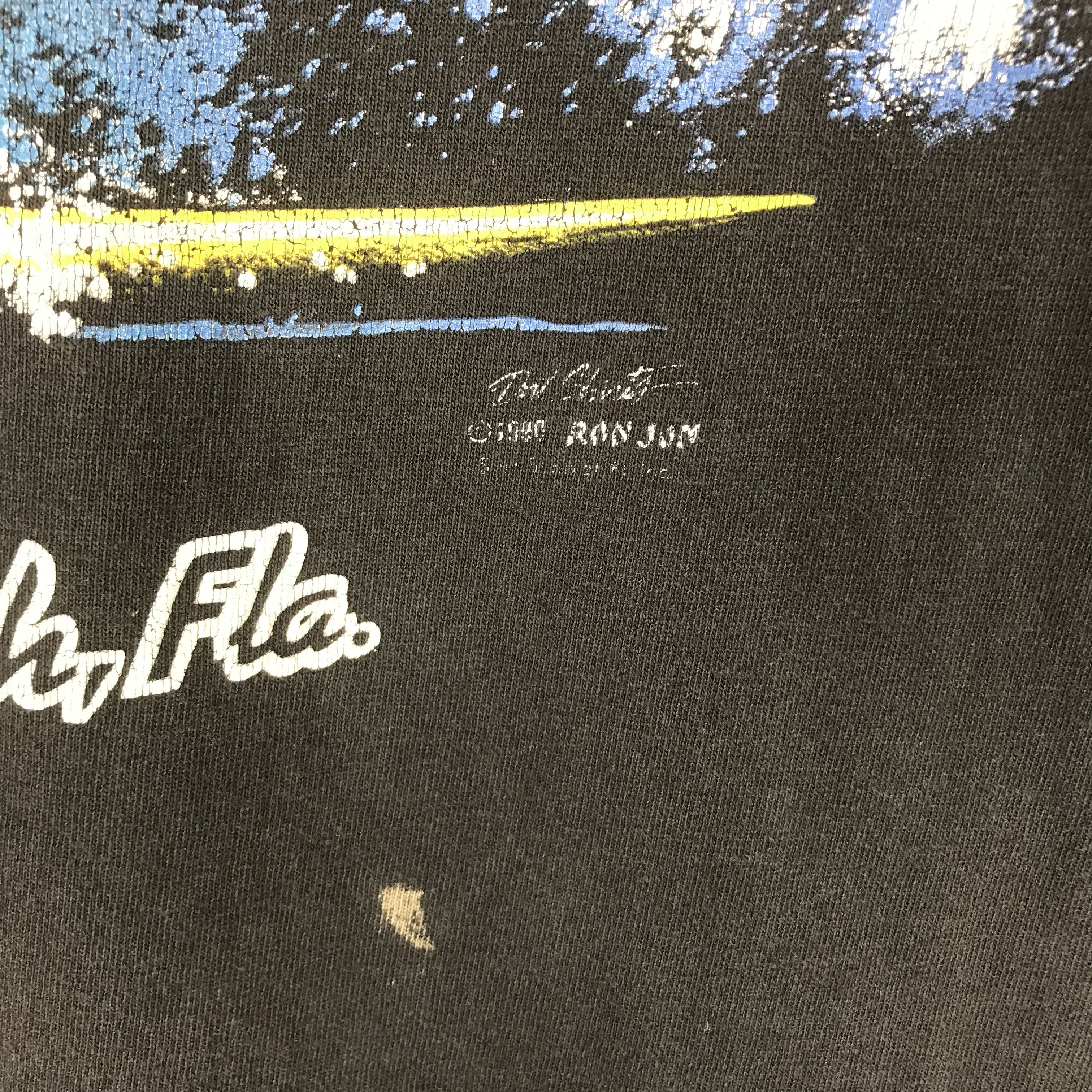 Ron Jon Surf Shop × Vintage Vintage 90's Ron Jon Surf Shop Surfing Black Tshirt Size US M / EU 48-50 / 2 - 9 Thumbnail
