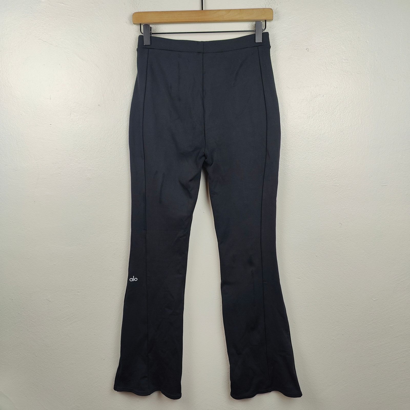 Alo Alo Yoga High Waist Zip It Flare Leggings Women Medium Black Size 29" - 5 Thumbnail