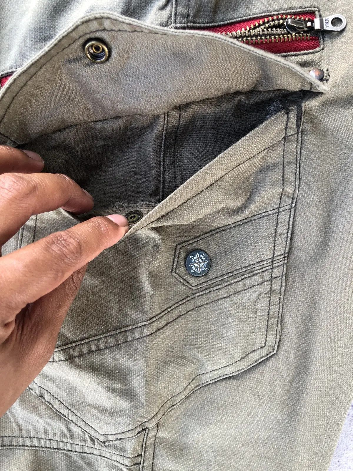 Japanese Brand Faded Cargo Jawin Multipocket Tactical Pants Size US 30 / EU 46 - 18 Thumbnail
