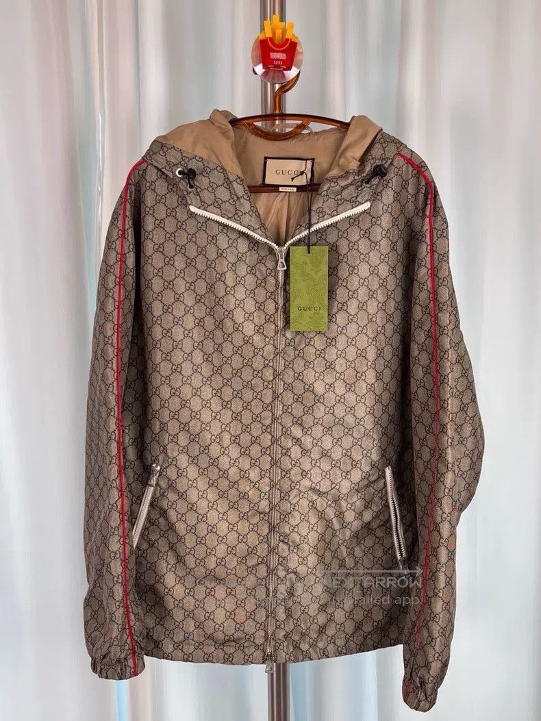 Gucci Gucci Old flower back bear pattern co-branded windbreaker Size US M / EU 48-50 / 2 - 1 Thumbnail