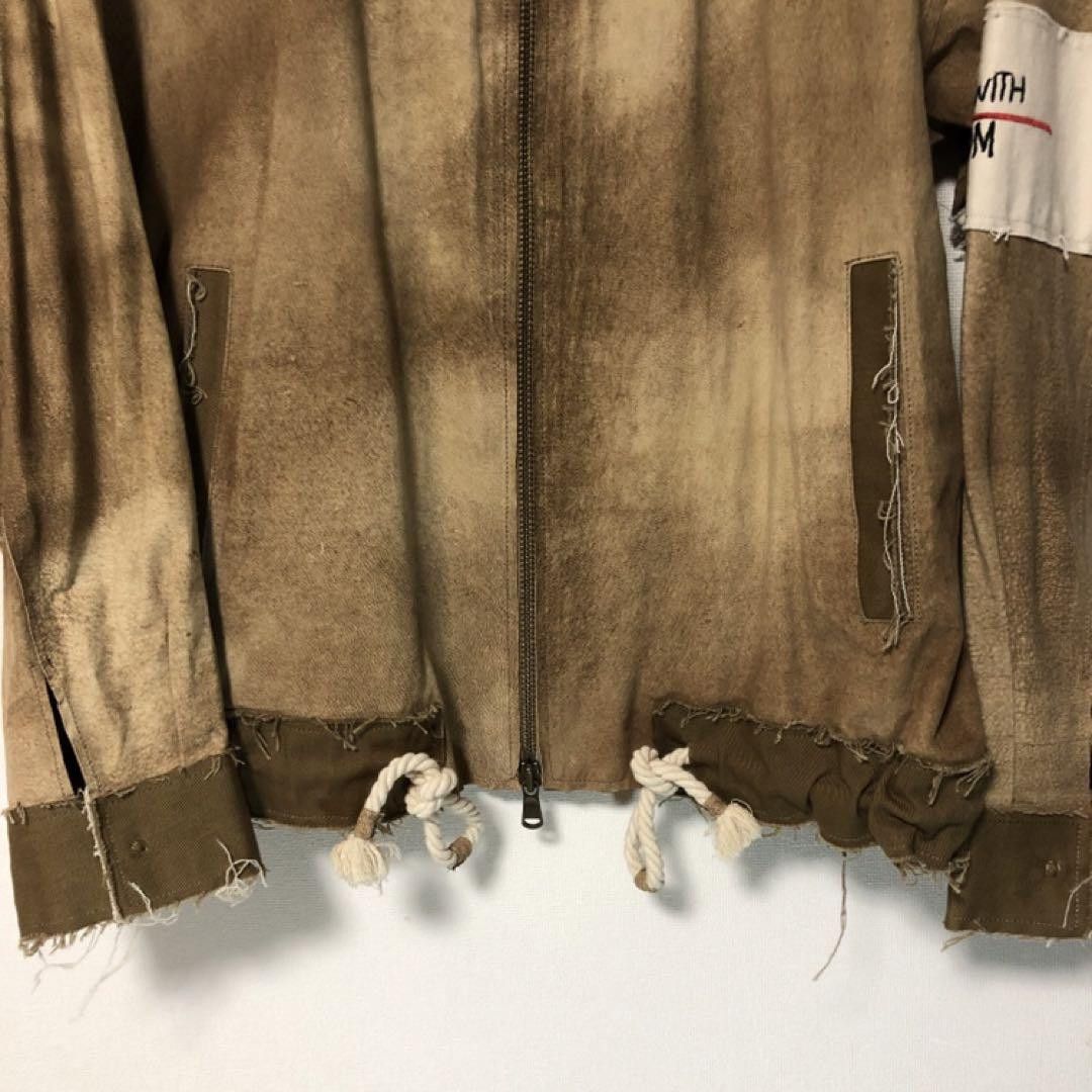 Greg Lauren GREG LAUREN Handle with Freedom Leather Jacket S Size US S / EU 44-46 / 1 - 5 Thumbnail