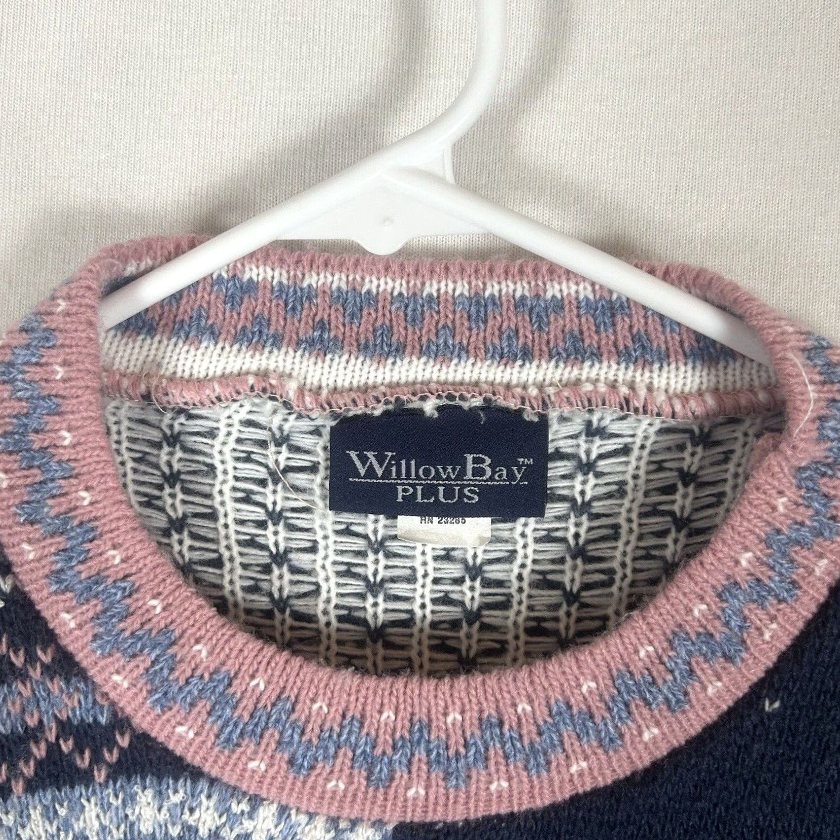 Vintage VINTAGE Ugly Christmas Sweater Womens Plus 2X Fleece Long Sleeve Holiday Knit L/S Size XXL / US 16-18 / IT 52-54 - 3 Thumbnail