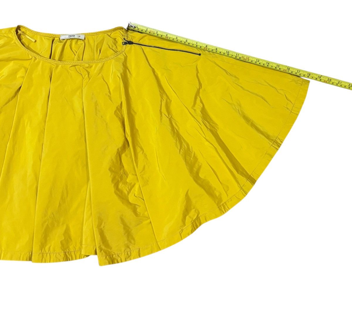 Prada Prada Archive Yellow Draped Cape Top Size S / US 4 / IT 40 - 14 Thumbnail