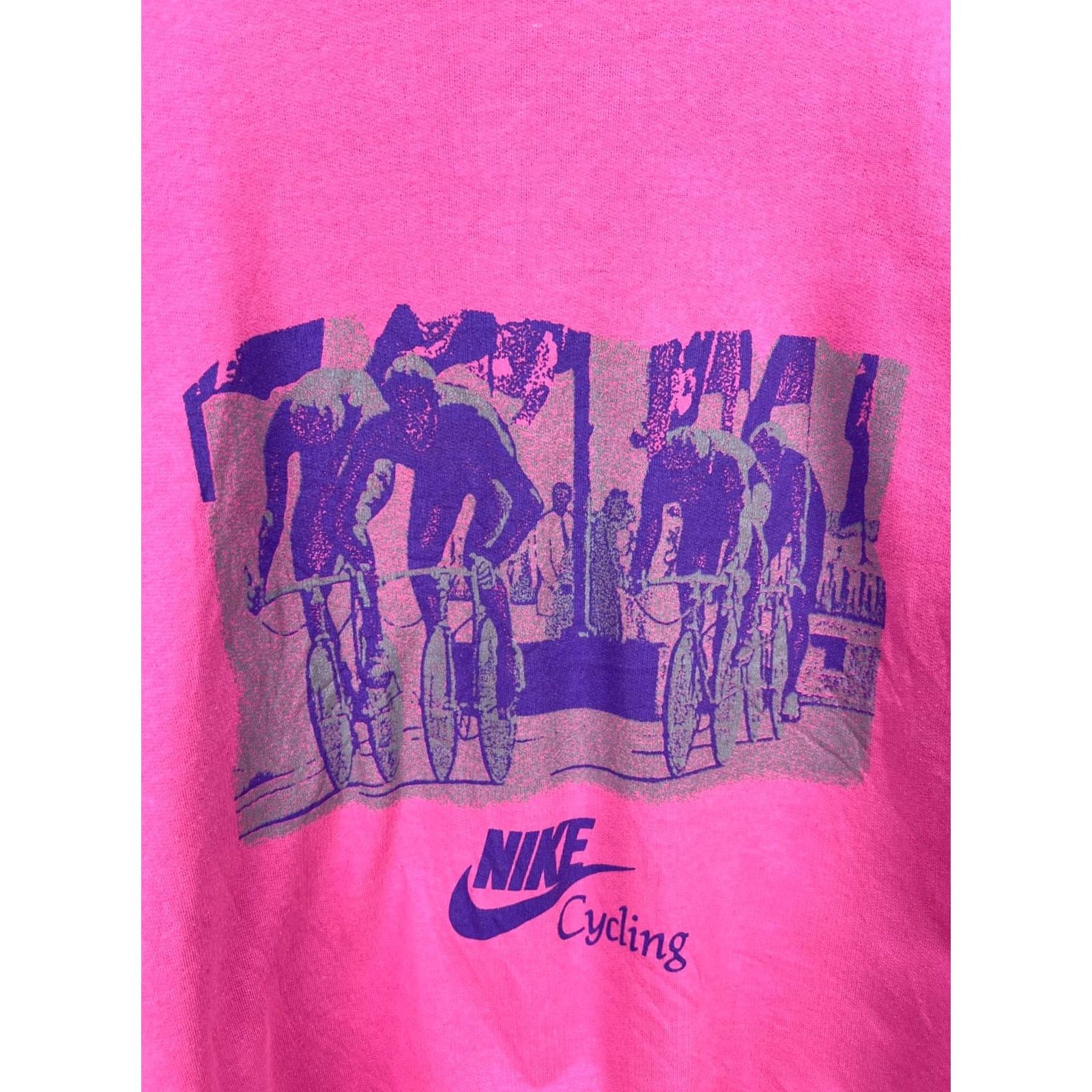 Nike Nike Cycling Graphic Sweatshirt Mens XL Pink Vintage 90s Pullover Logo Crew Neck Streetwear Size US XL / EU 56 / 4 - 8 Thumbnail
