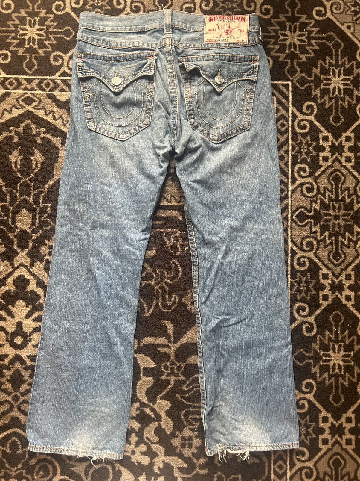 True Religion Vintage OG True Religion Joey Flap Pocket Jeans Size 38 Size US 36 / EU 52 - 3 Thumbnail