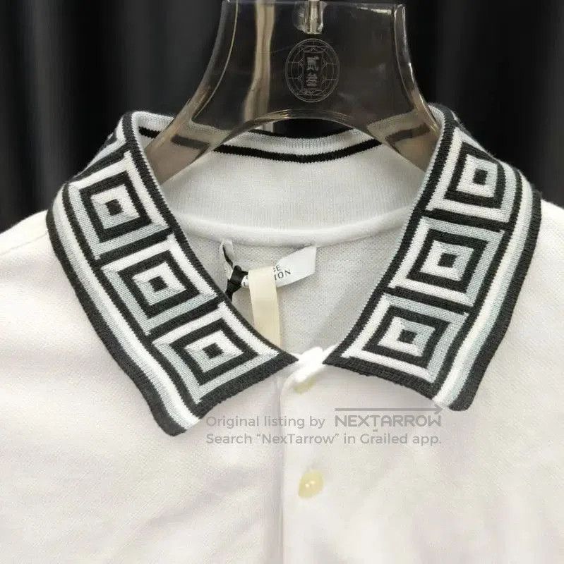Versace Versace Men's M White Cotton Polo Shirt . Size US M / EU 48-50 / 2 - 4 Thumbnail