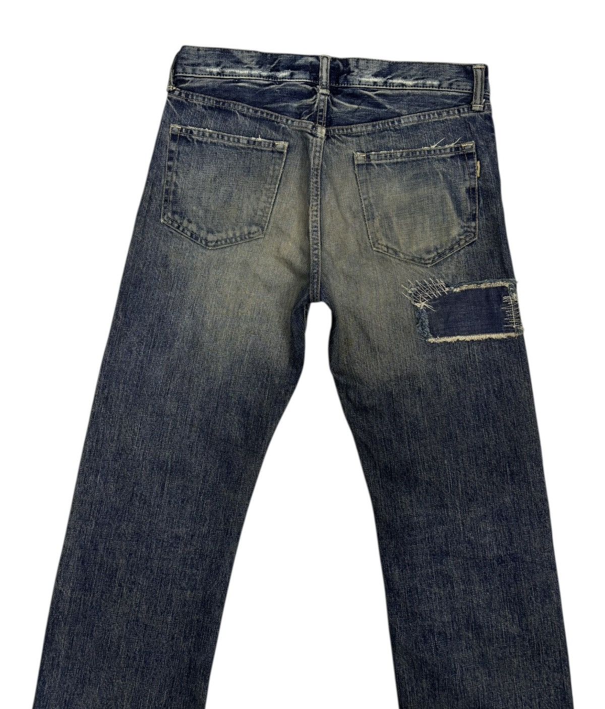 Japanese Brand × Number (N)ine Vintage Boro Patchwork Jeans OMNIGOD Denim Kapital Design Size US 30 / EU 46 - 6 Thumbnail