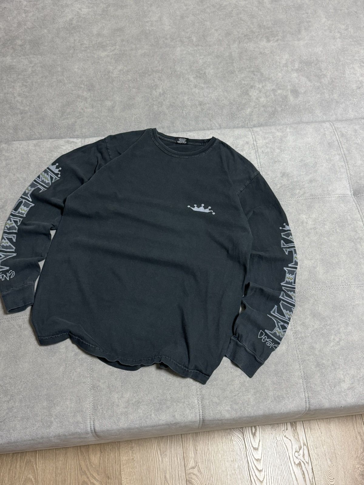 Stussy Stussy big logo distressed skate long sleeve swearshirt M Size US M / EU 48-50 / 2 - 5 Thumbnail