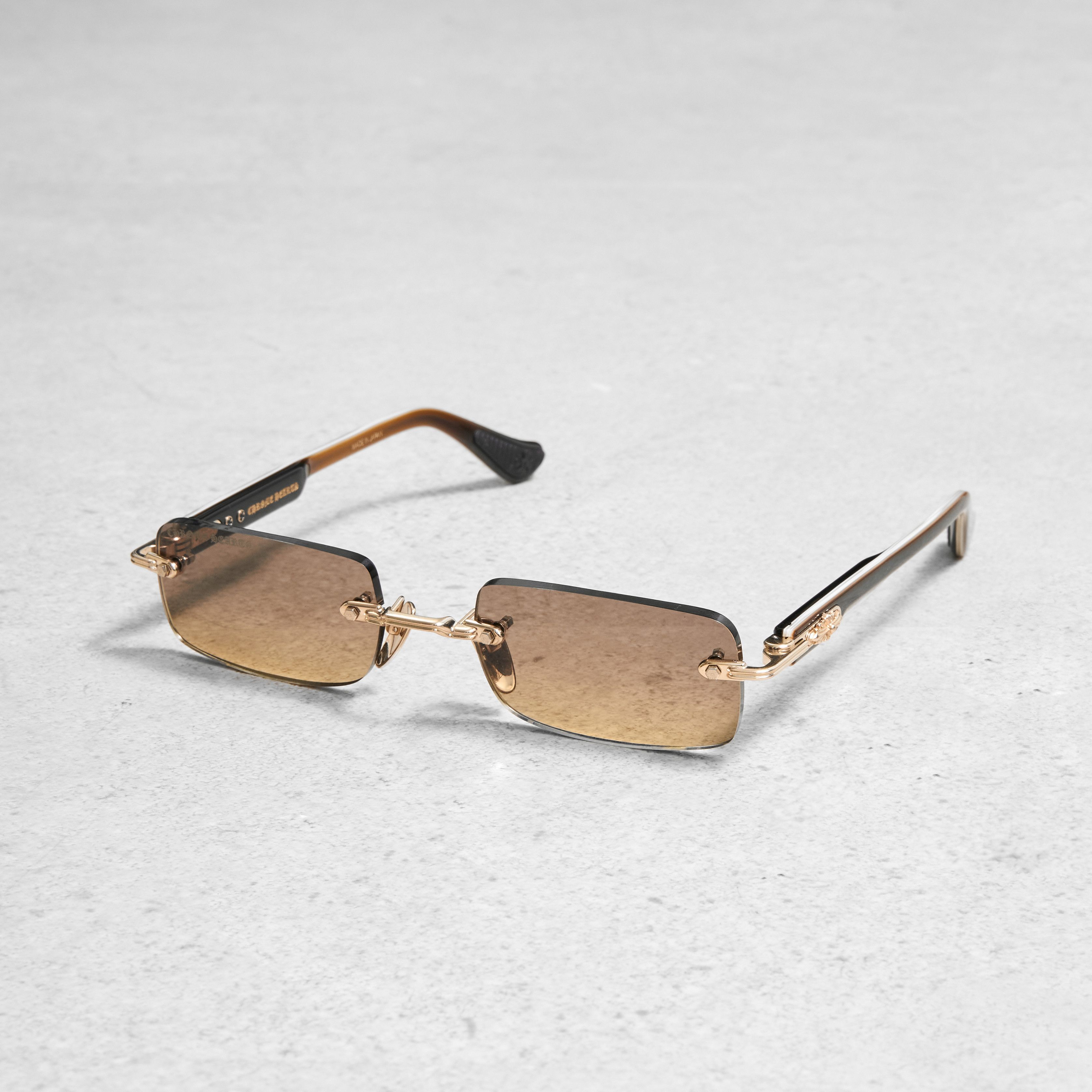 Chrome Hearts CHROME HEARTS DEEP I GOLD PLATED/BROWN BONE BROWN Size ONE SIZE - 1 Thumbnail