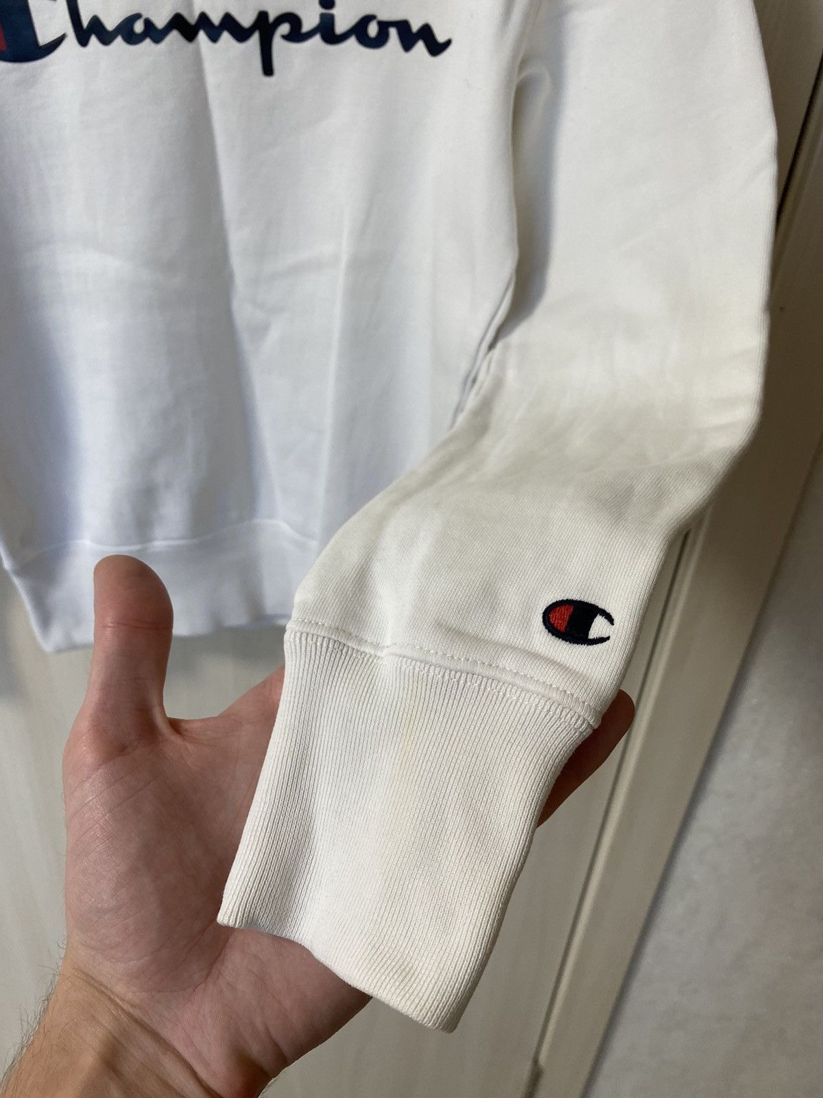 Champion Vintage Champion white sweatshirt crewneck - Size Xs Size US XS / EU 42 / 0 - 8 Thumbnail