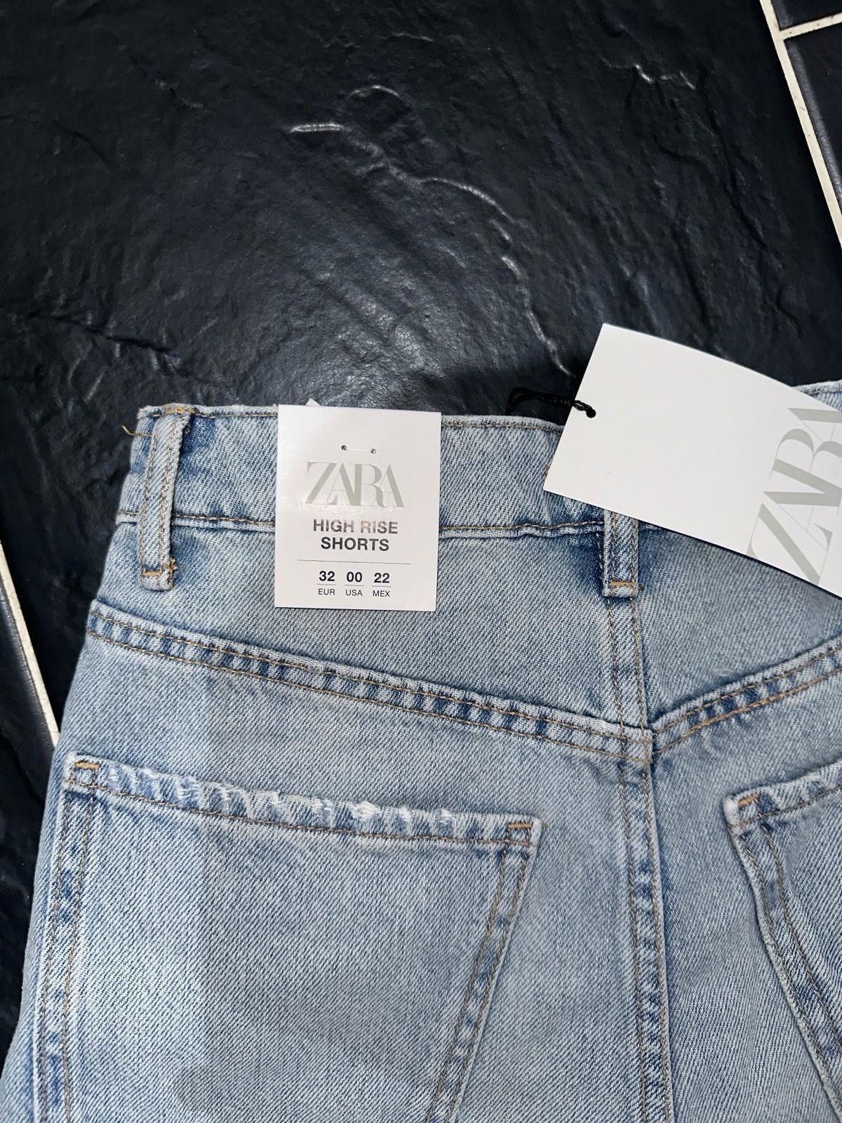 Zara ZARA blue shorts denim With Rhinestones BNWT size 32 Size 32" / US 10 / IT 46 - 3 Thumbnail